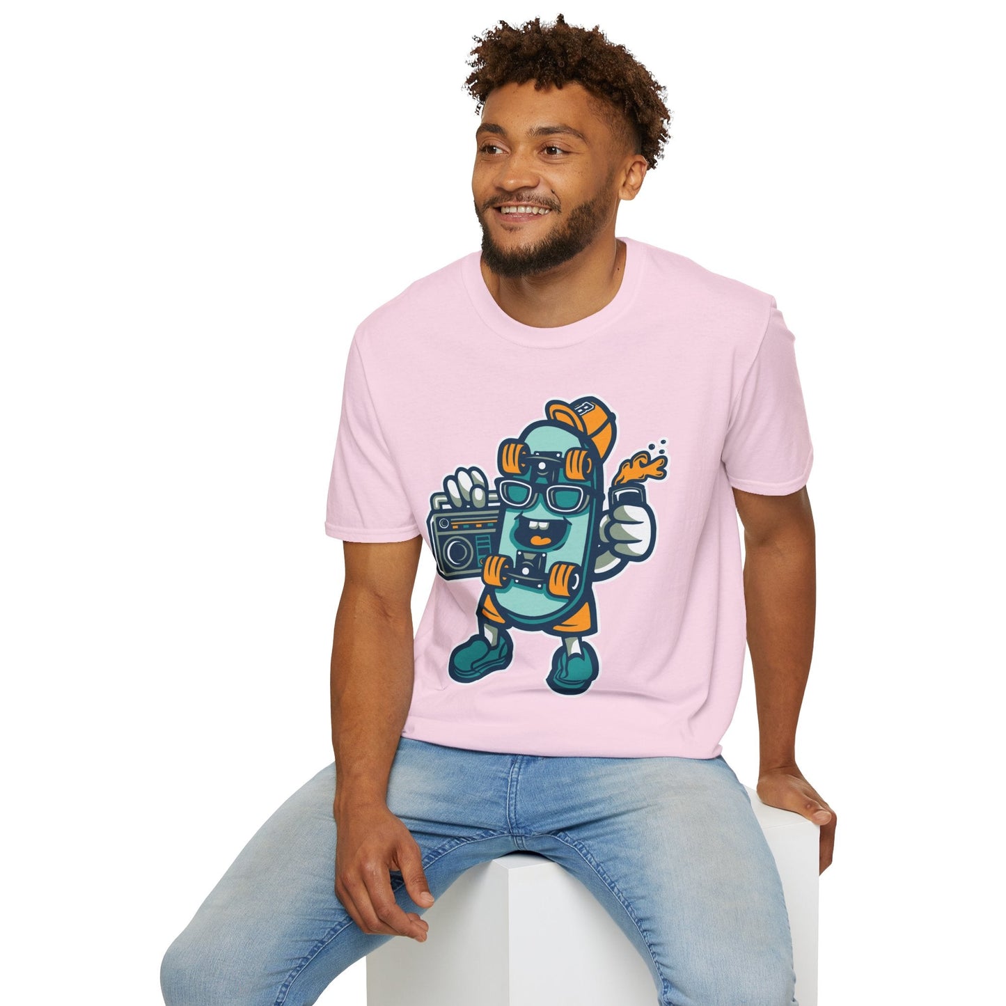 Cartoon Animation T Shirt Unisex Funny Tee Gildan Softstyle 64000 Ring Spun Cotton