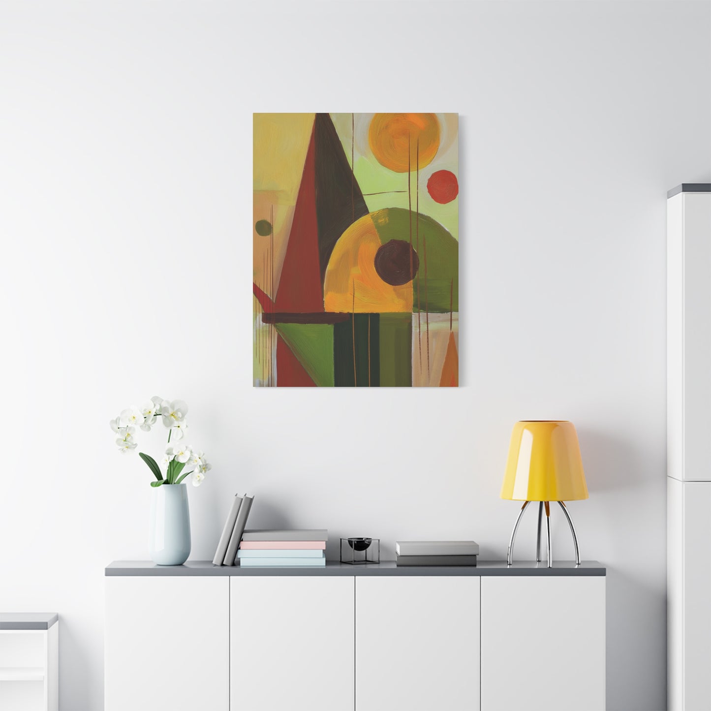 Abstract Geometric Painting Print Canvas 20x24,20x30,24x30 24x32,24x36,30x40 32x48,36x48,40x60 Pine-Wood Inner Frame ABS-60