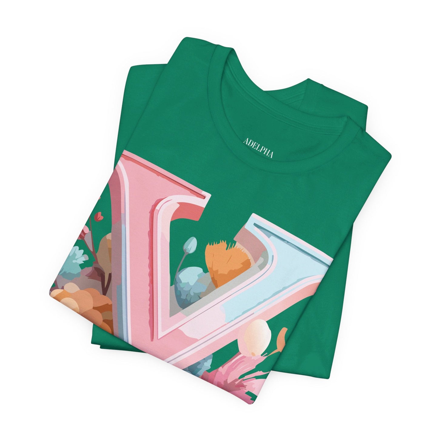 Letter Y Graphic Tee Unisex Short Sleeve Vintage Inspired Artwork Adelpha Premium