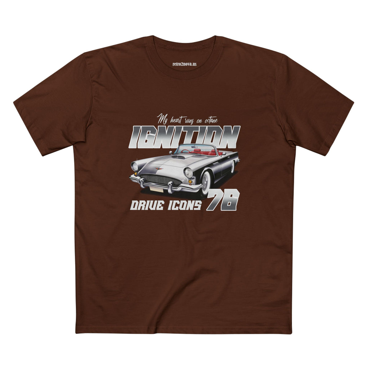 Retro Car Vintage Graphic Tee Staple Unisex 100 Cotton Tee Shirt - RC-11