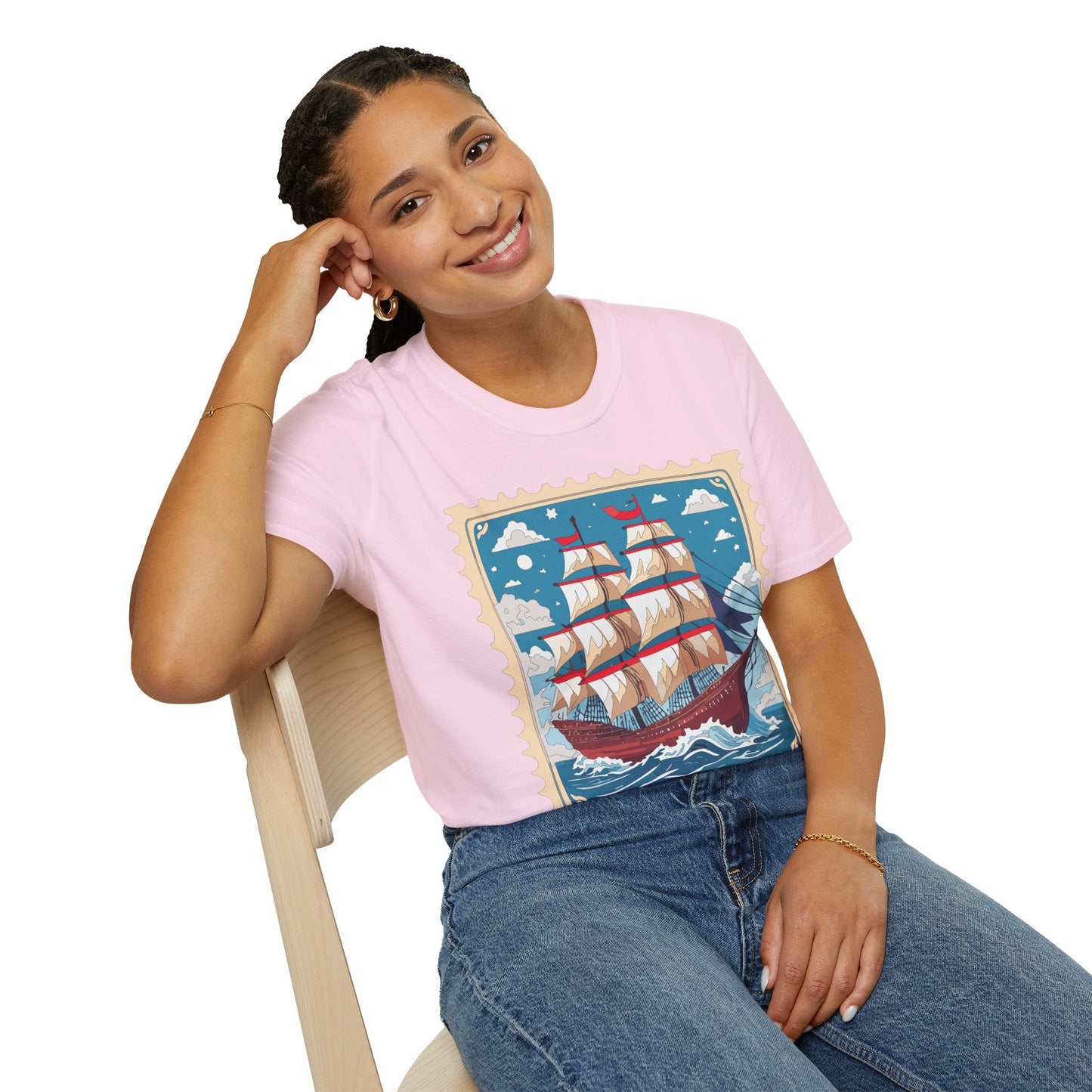 Unisex Softstyle Gildan 64000 Short Sleeve T Shirt Vessel Ship Frigate Tee For Everyday Comfort