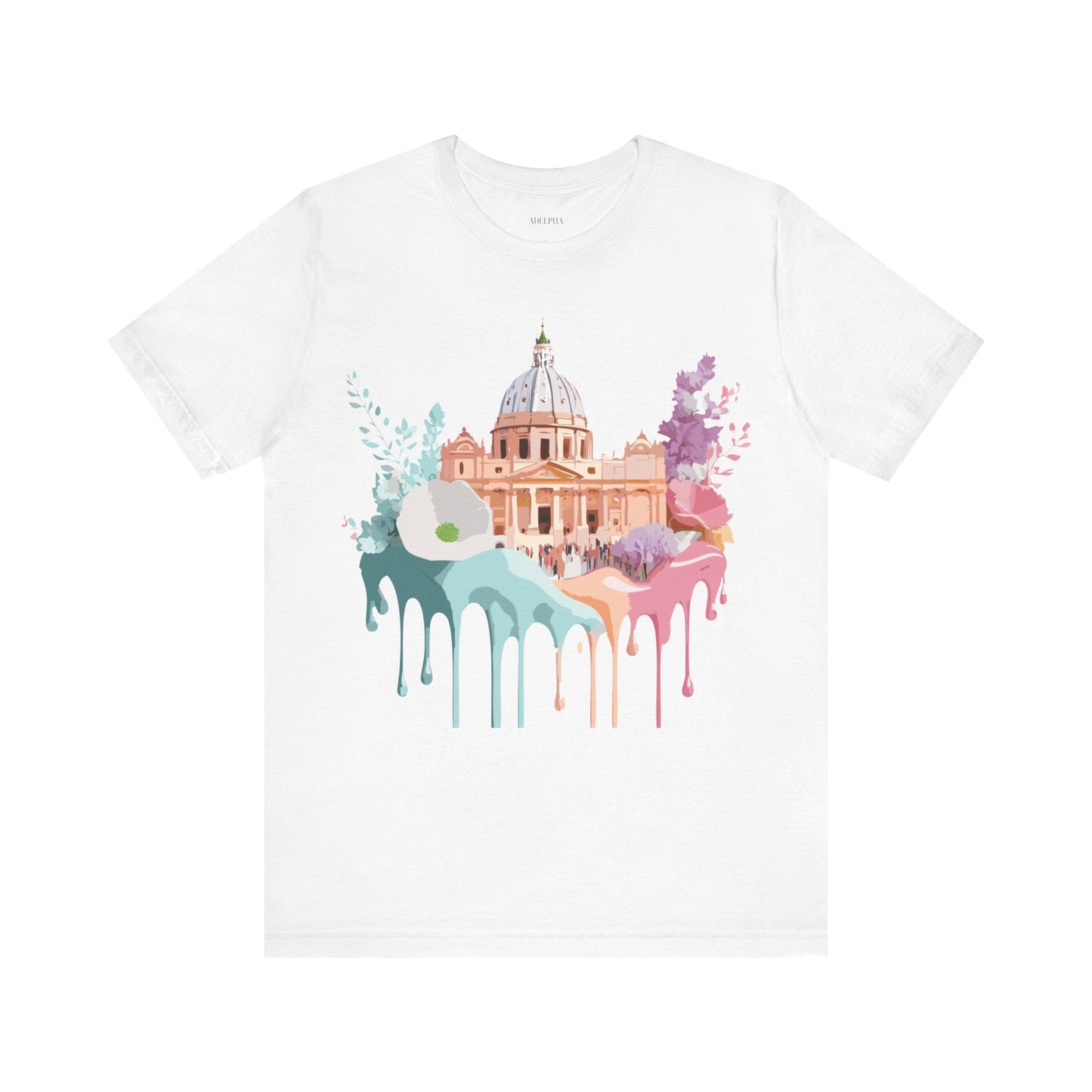 Adelpha Vintage Rome Tourist Shirt Graphic Tee Unisex Short Sleeve Art Design Artwork