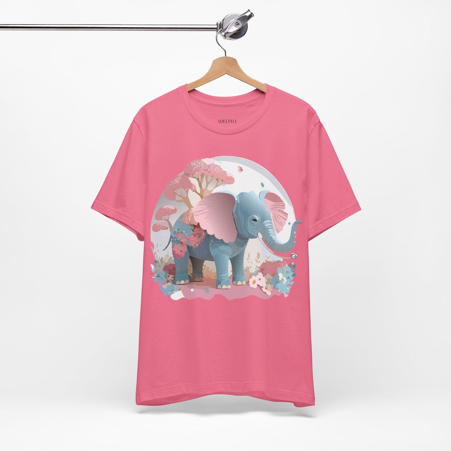 Elephant Graphic T Shirt Unisex By Adelpha Vintage Inspired Art Design Tee Premium Quality Cotton