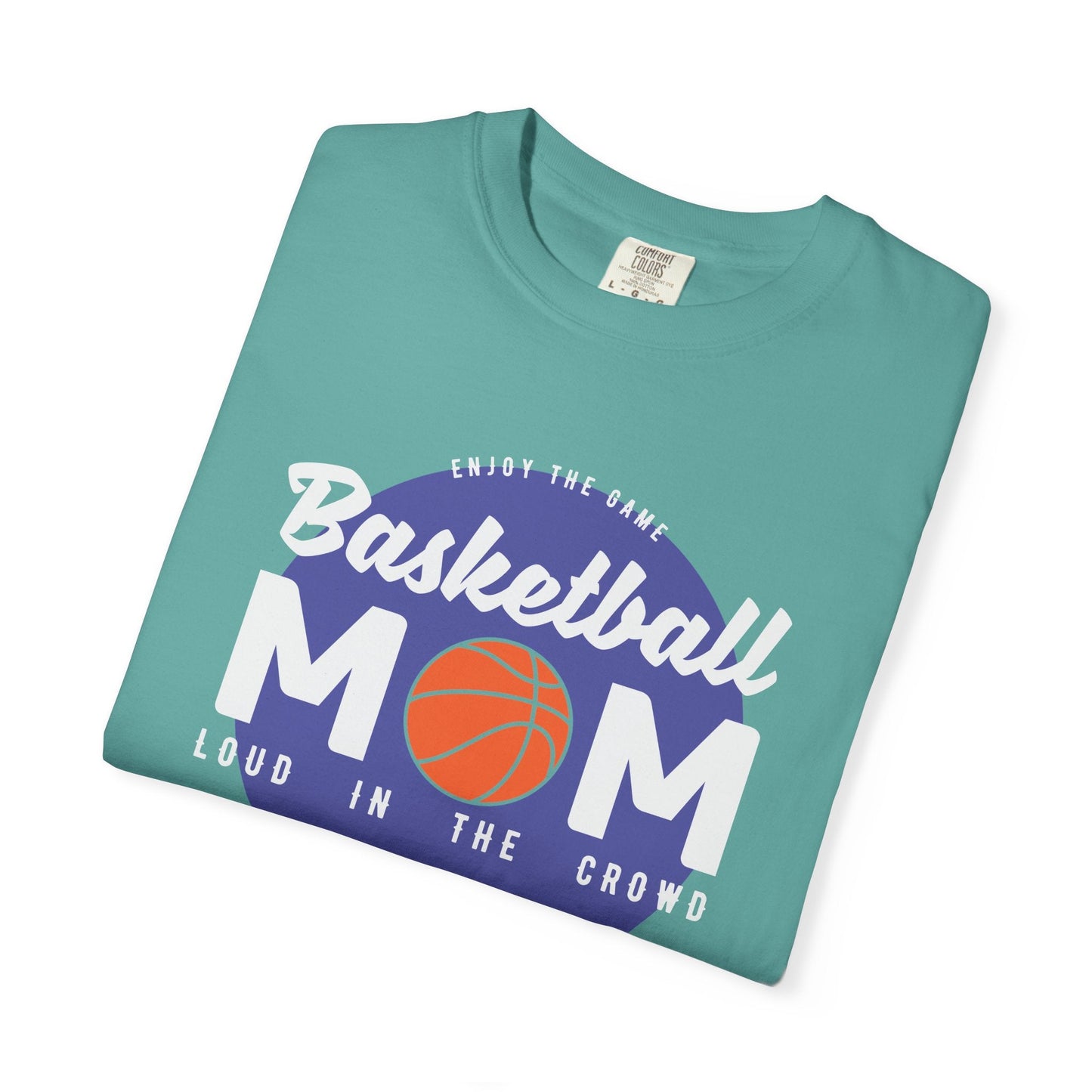 Basketball Mom T-shirt Mother's Day Mama Tee Unisex Comfort Colors Garment-Dyed Cotton h31