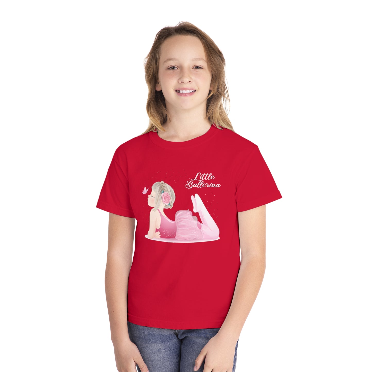 Youth Tee Shirt with Little Ballerina