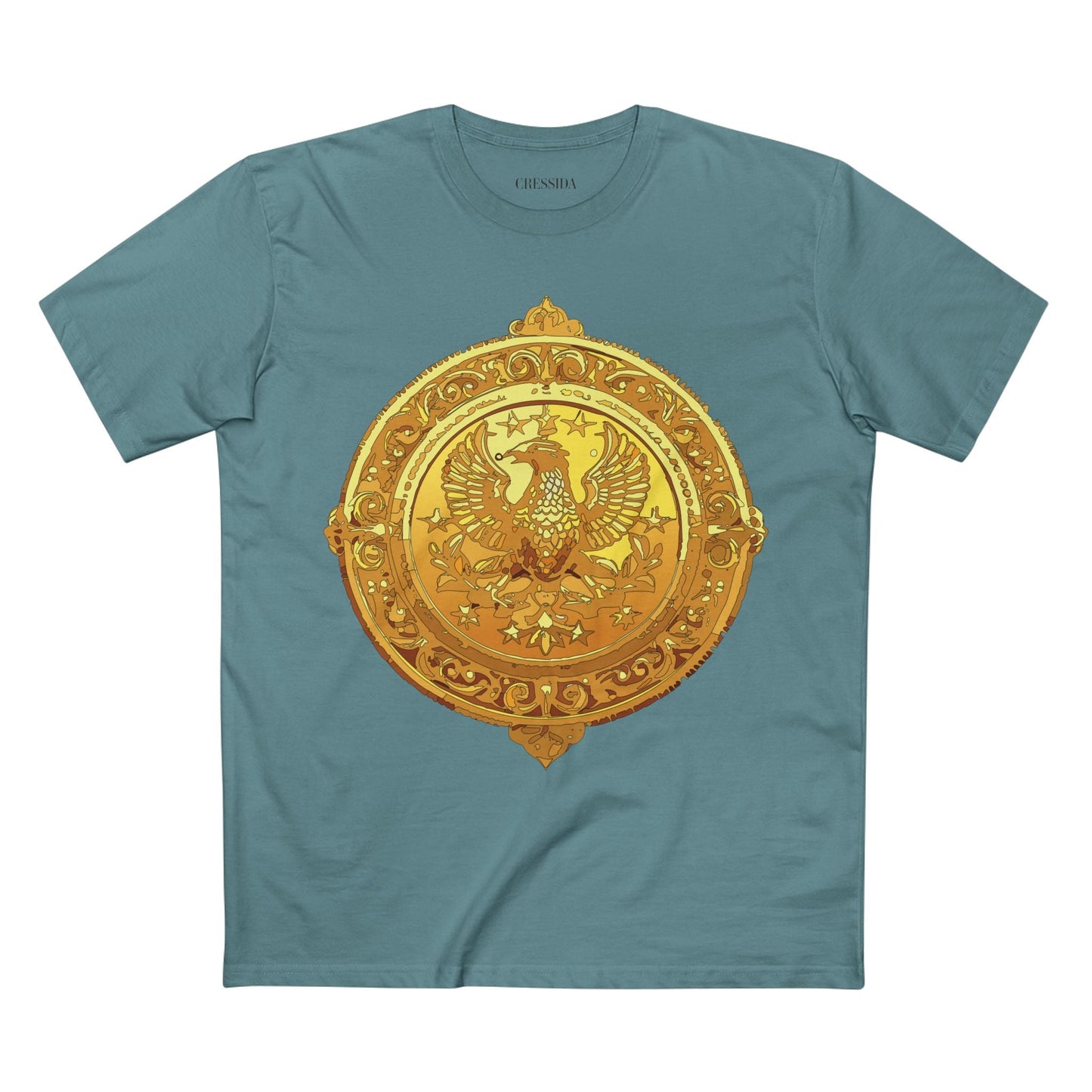Antique Gold Coin Graphic Design T-Shirt Unisex 100 Cotton With Golden Print Artwork Tee 25