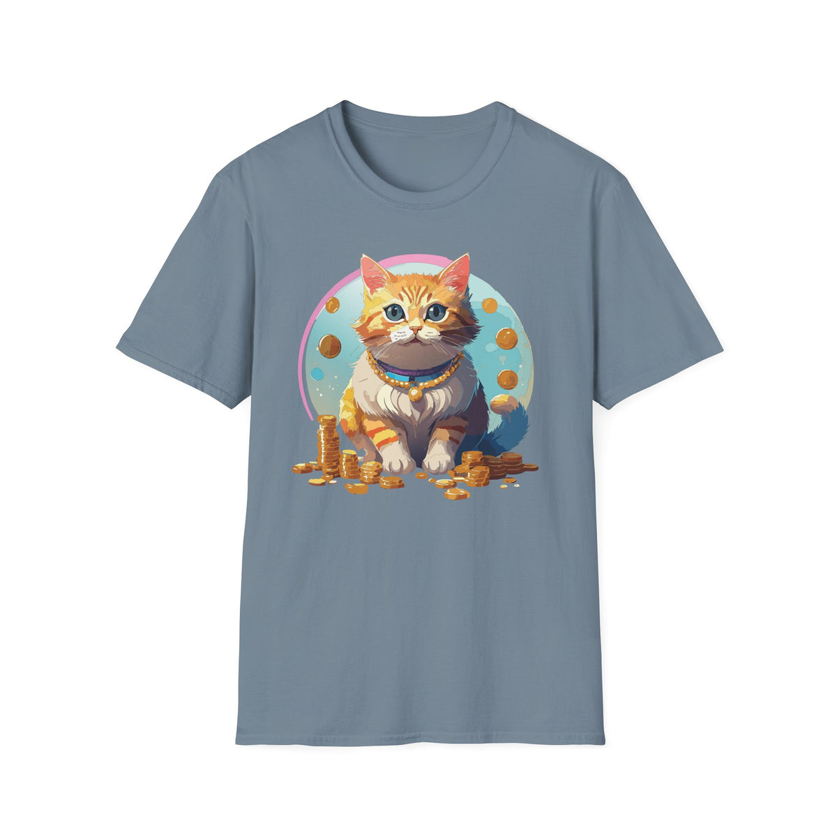 Lucky Cat Illustration T-Shirt | "I'm a lucky cat" design
