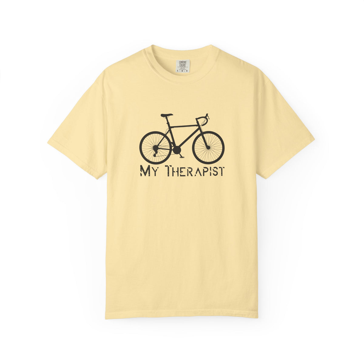 Bicycle My Therapist Bike Cycling Unisex Comfort Colors Garment-Dyed Heavyweight 100 Cotton Art Design T-Shirt w59