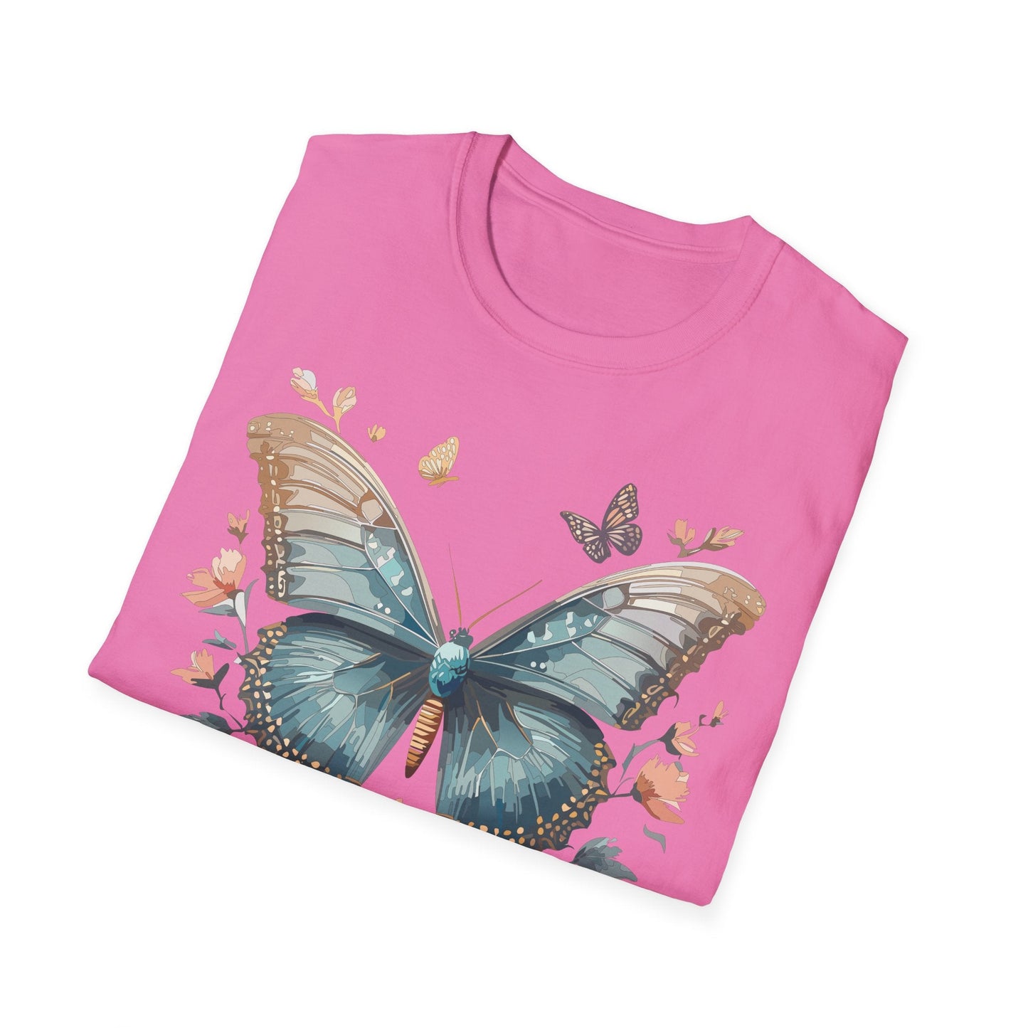 Butterfly Shirt Unisex Monarch T Shirt Gildan Softstyle 64000 Ring Spun Cotton Tee Breathable Comfort