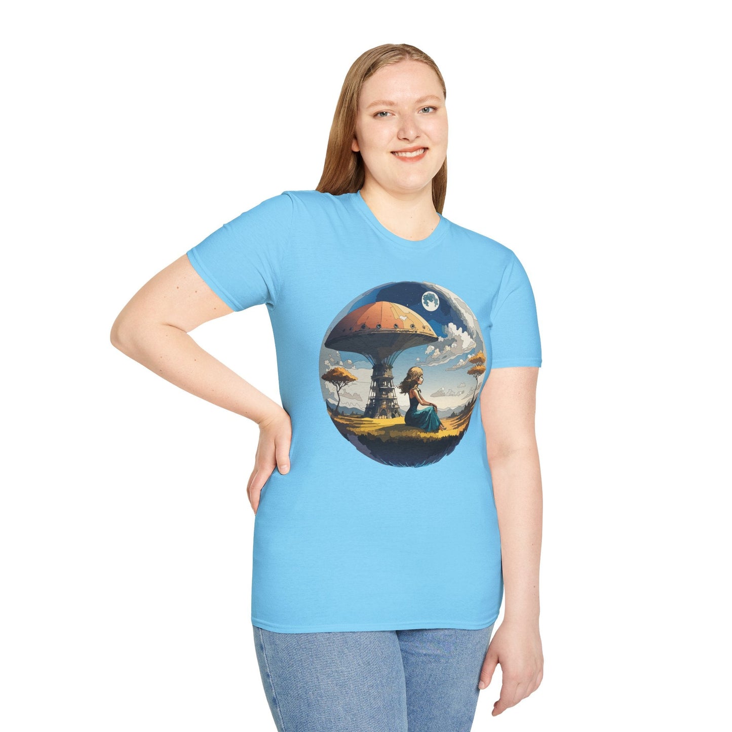 Womens Graphic T Shirts Art Design Shirt Softstyle Short Sleeve Cotton Tee Premium Quality