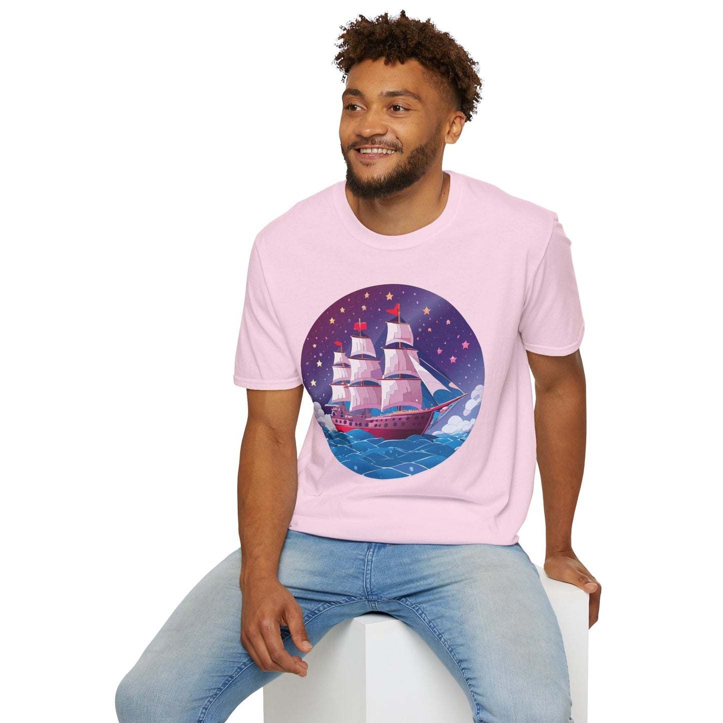 Ship T Shirts Frigate Vessel Tee Unisex Softstyle 64000 Gildan Ring Spun Cotton T Shirt