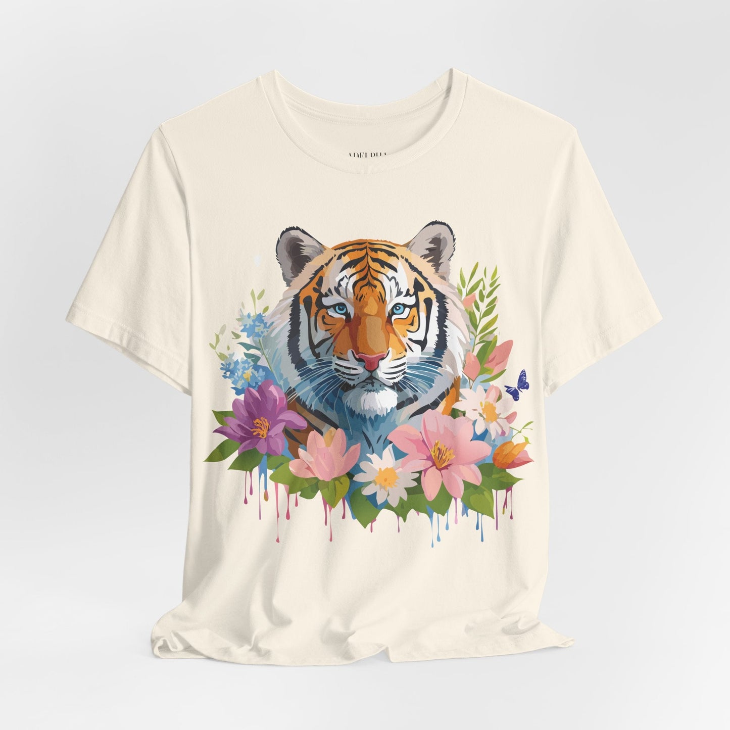 Tiger Graphic Tee Unisex Vintage Inspired Shirt By Adelpha Premium Short Sleeve Edition