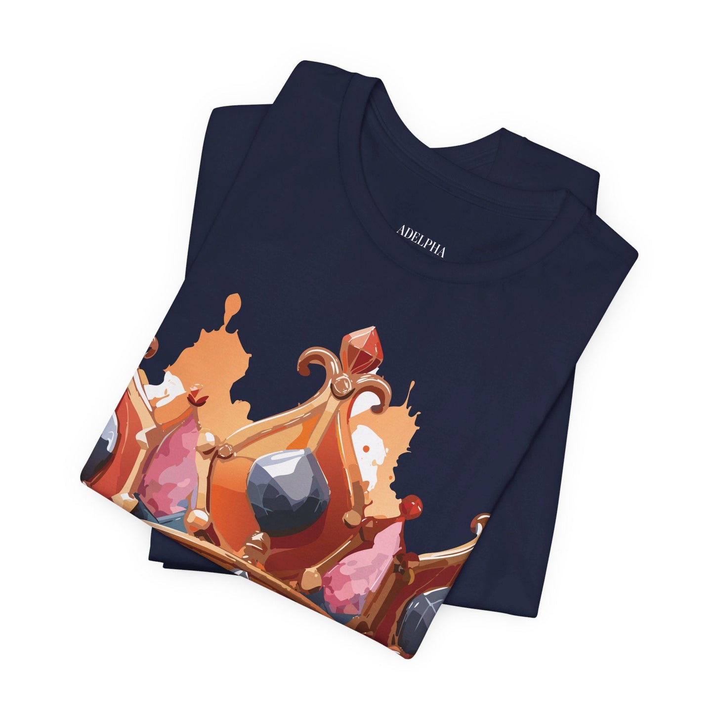 Adelpha Crown Graphic Tee Unisex Jersey Short Sleeve Art Design Vintage Inspired Shirt