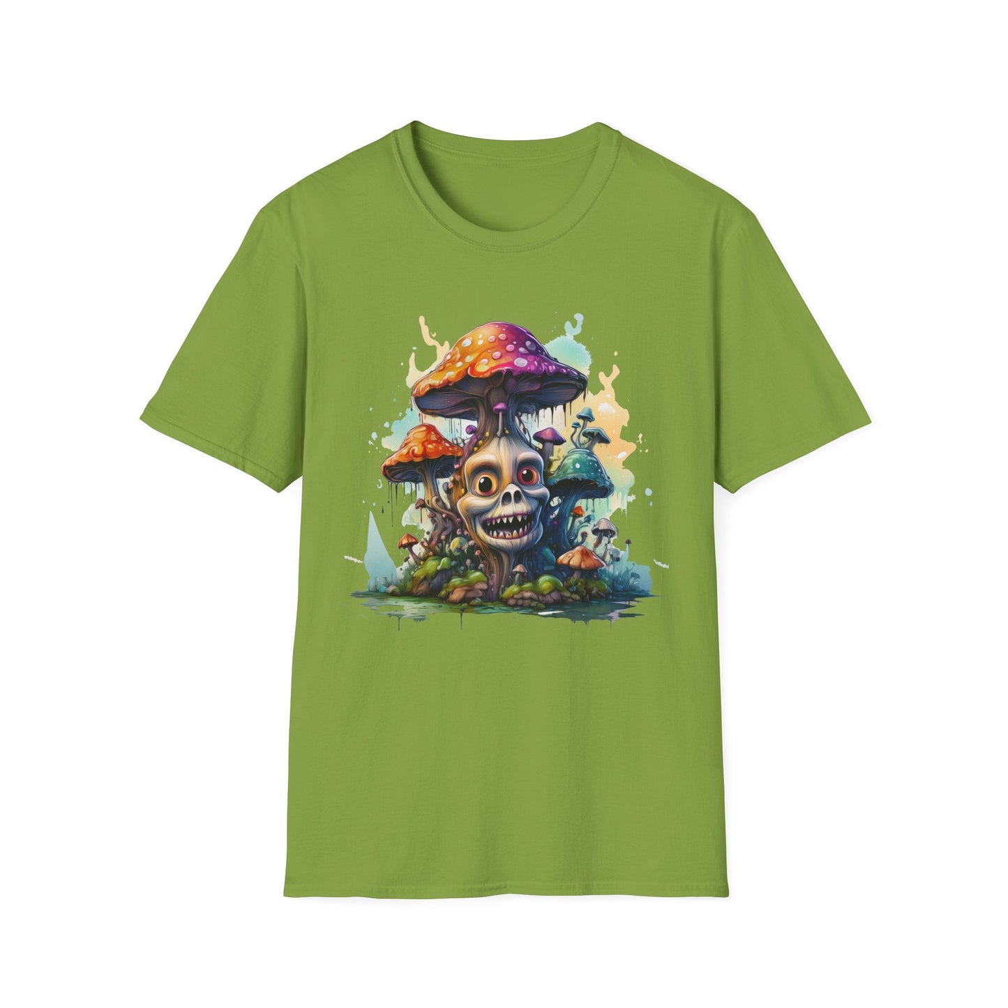 Mashroom Tee Shirt Unisex Graphic Mashroom Tee Fun Fungus Design Softstyle 64000