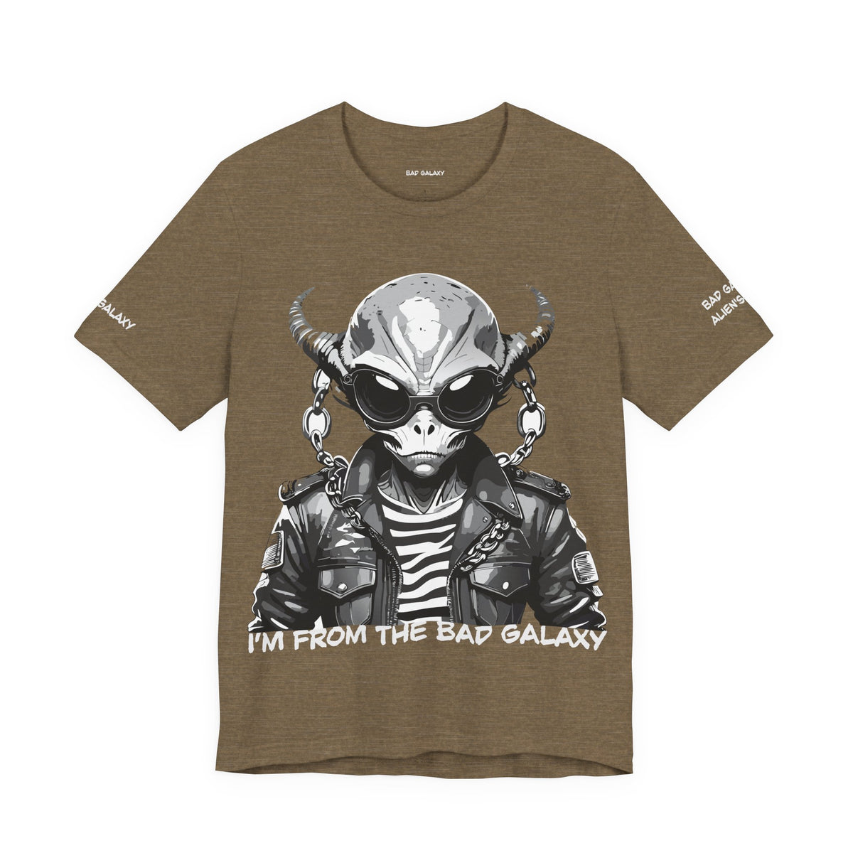 Alien Graphic Unisex Cotton Bella+Canvas Tee with Art Design b68