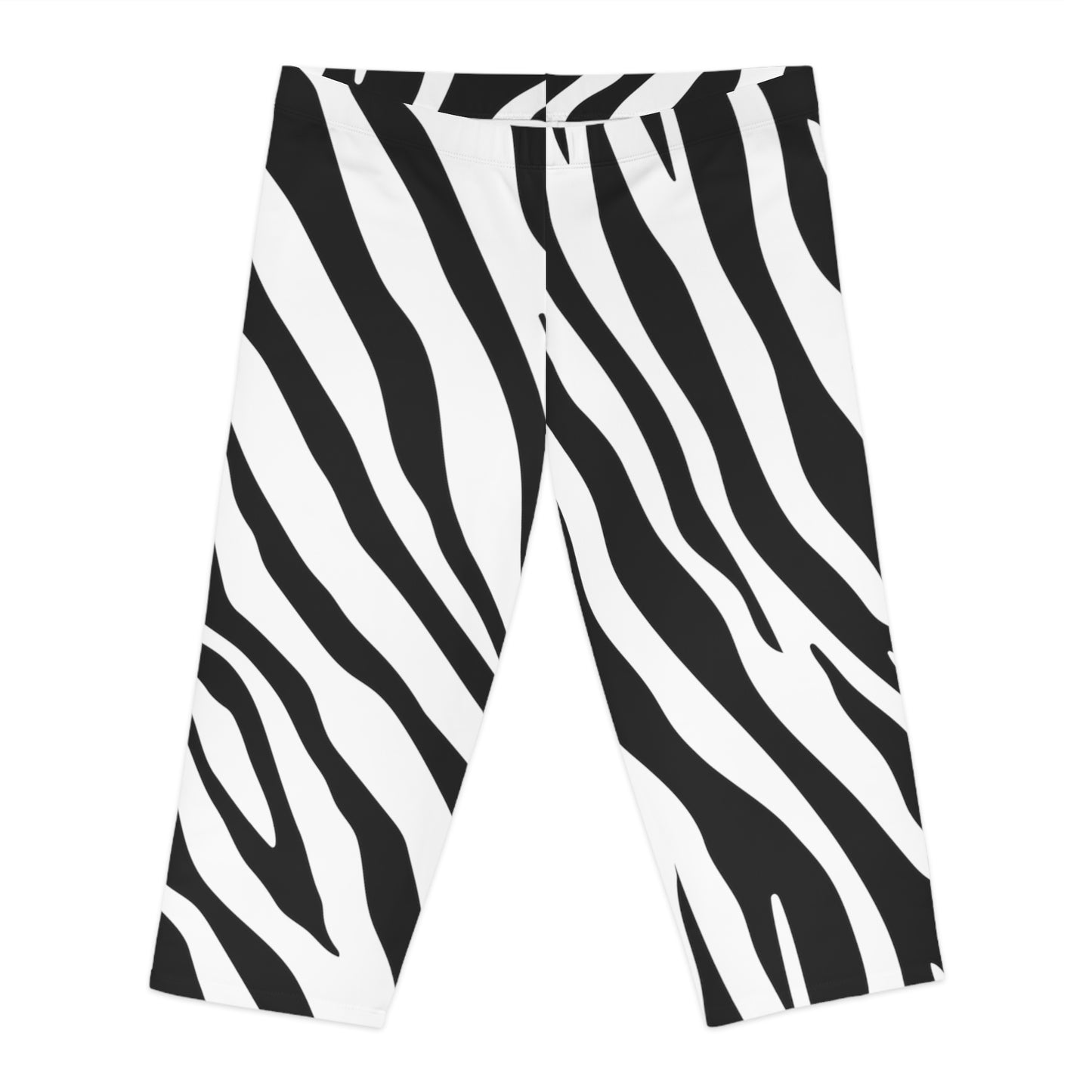 Capri leggings with animal print