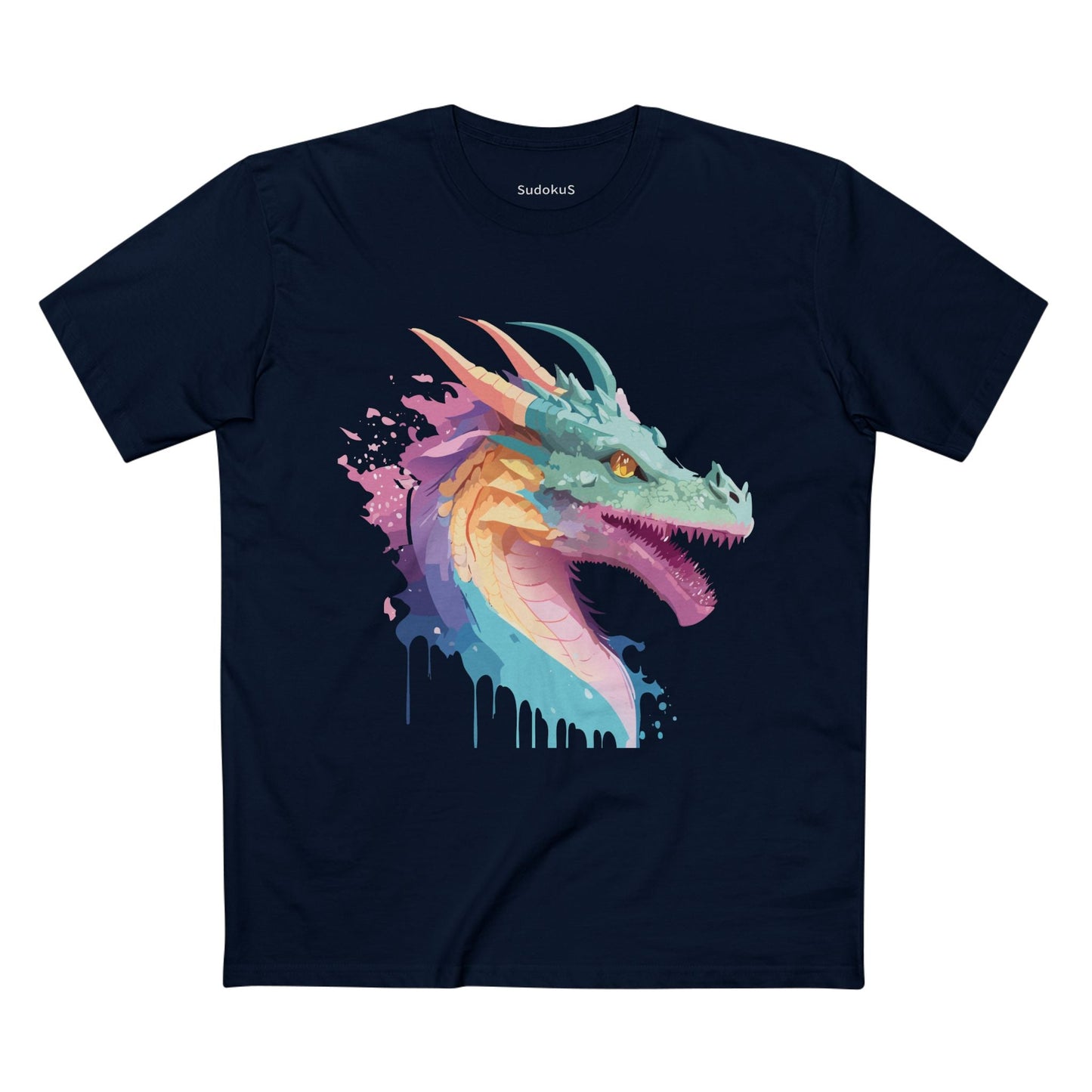 Dragon Graphic Unisex 100 Cotton Staple Tee 5
