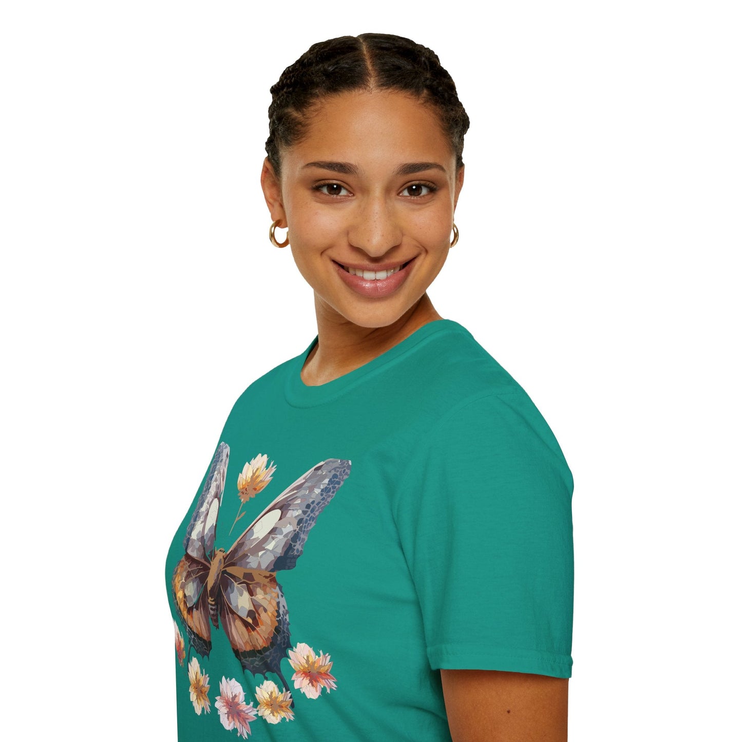 Butterfly Shirt Unisex Monarch Butterfly Tee Gildan Softstyle 64000 Ring Spun Cotton