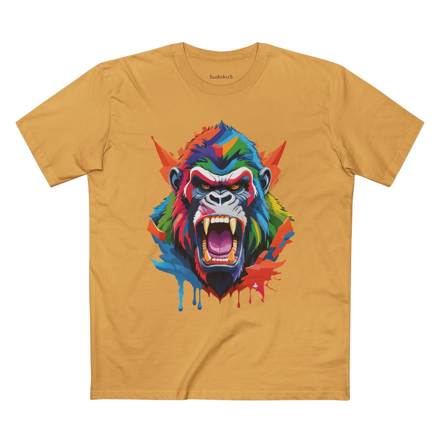 Gorilla Graphic Unisex 100 Cotton Staple Tee with Animal Design Artwork 9