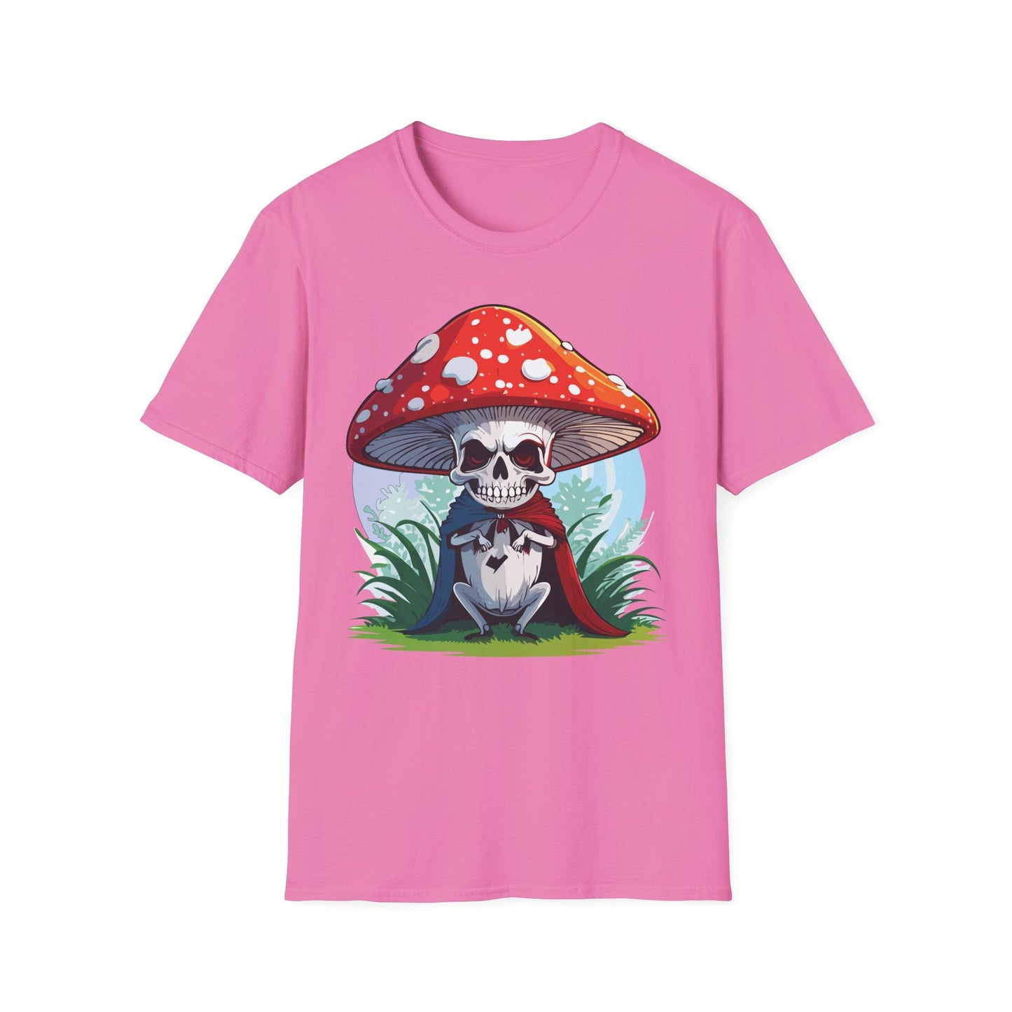Mashroom Tee Shirt Unisex Gildan Softstyle Short Sleeve Cotton Tee With Funny Mashroom Graphic
