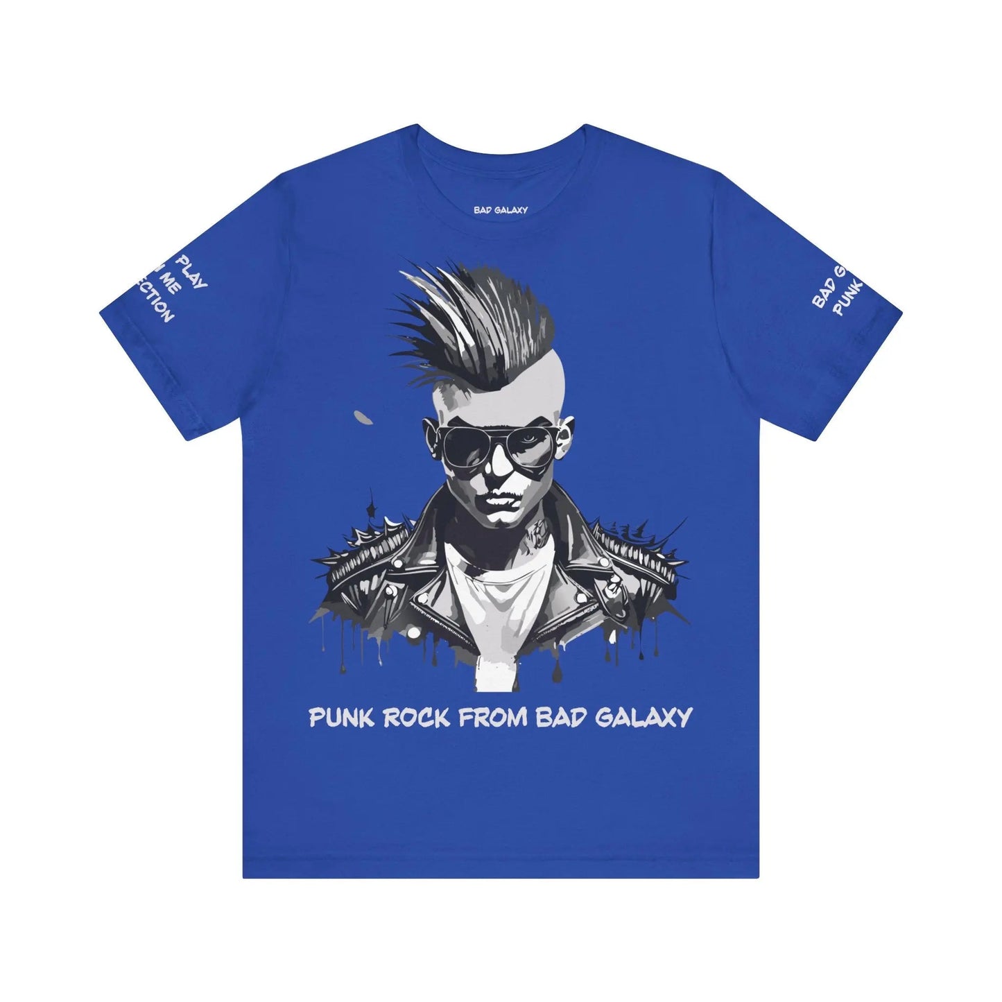 Punk Rock Tee Shirt From Bad Galaxy Made To Order 100 Percent Cotton USA Eco Friendly Inks
