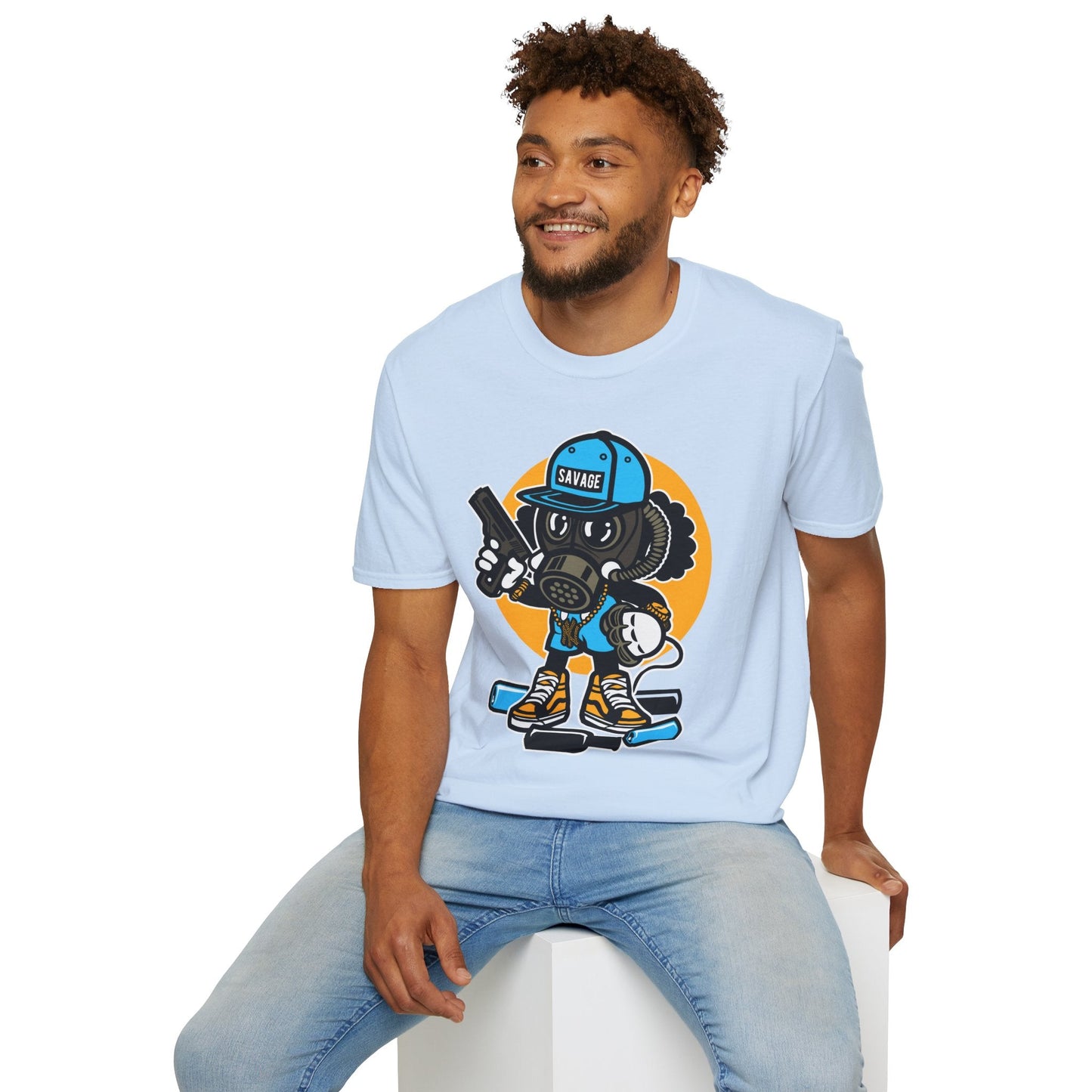 Cartoon T Shirt Animation T Shirt Funny Tee Shirt Unisex Gildan Softstyle Cotton Tee 64000