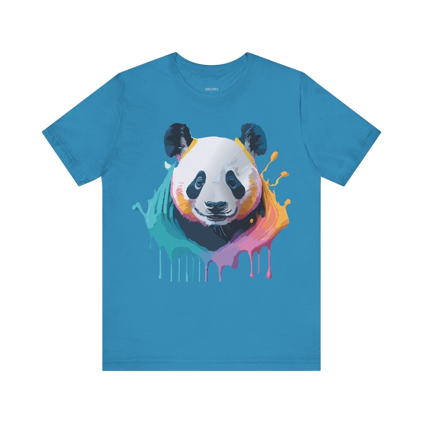 Panda Graphic T Shirt Unisex Jersey Short Sleeve Vintage Inspired Art Tee by Adelpha