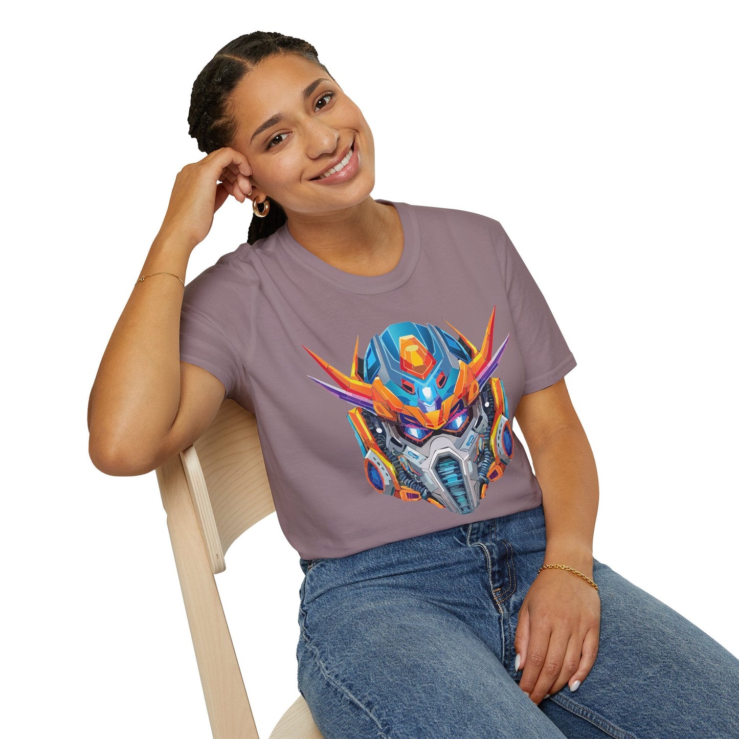 Cyborg Tee Unisex Robot And Terminator Shirt Softstyle 64000 Cotton Ring Spun Graphic Tee Everyday