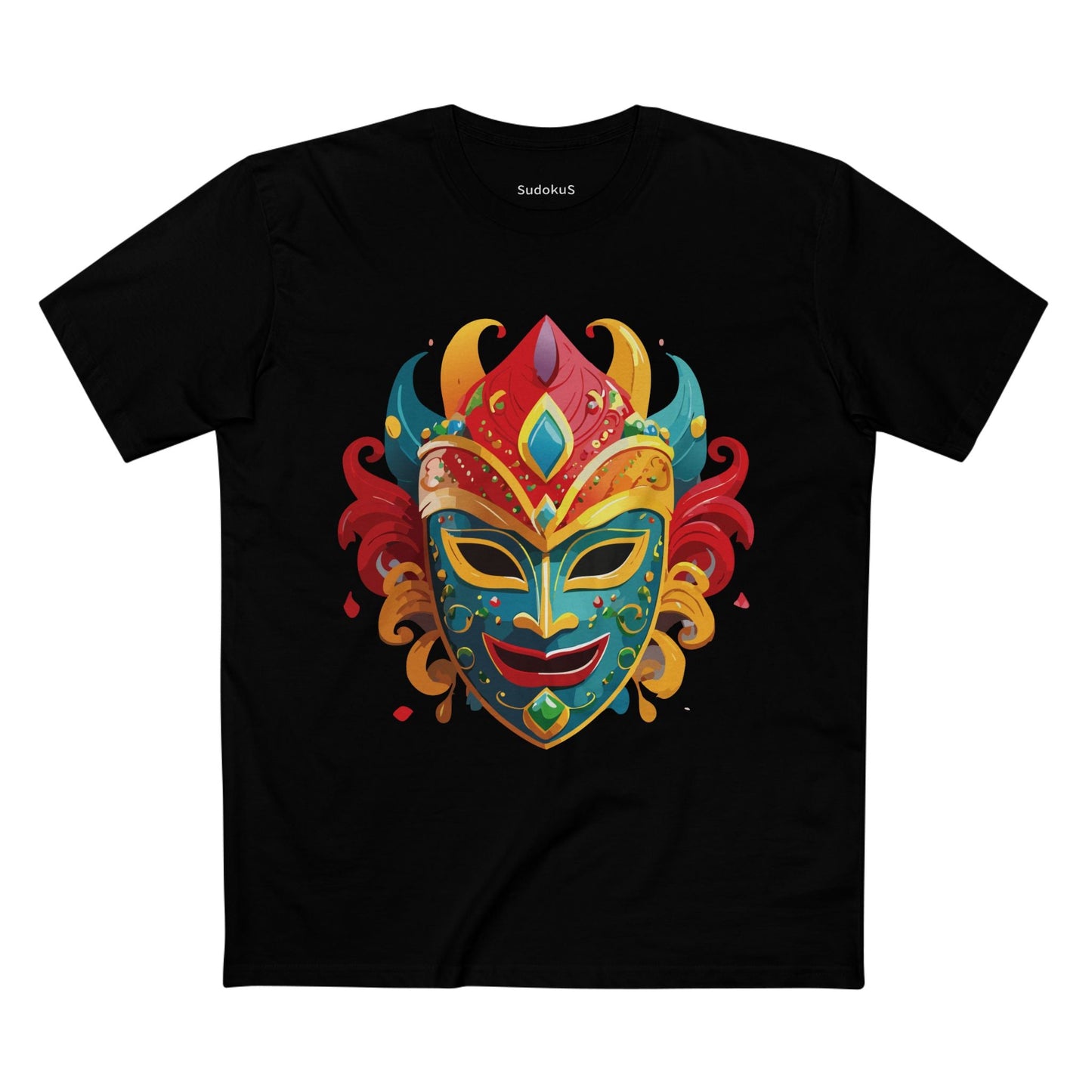 Mask Graphic Unisex 100 Cotton Staple Tee 22