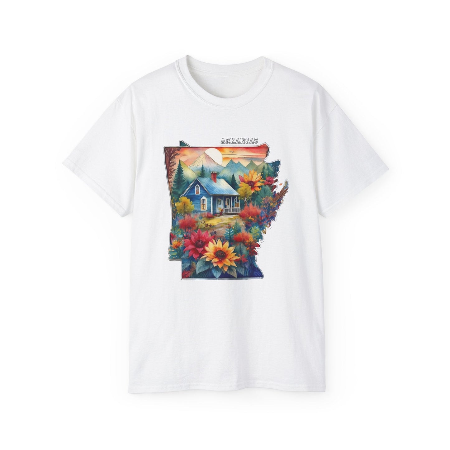 Arkansas Graphic Unisex Cotton T‑Shirt 2