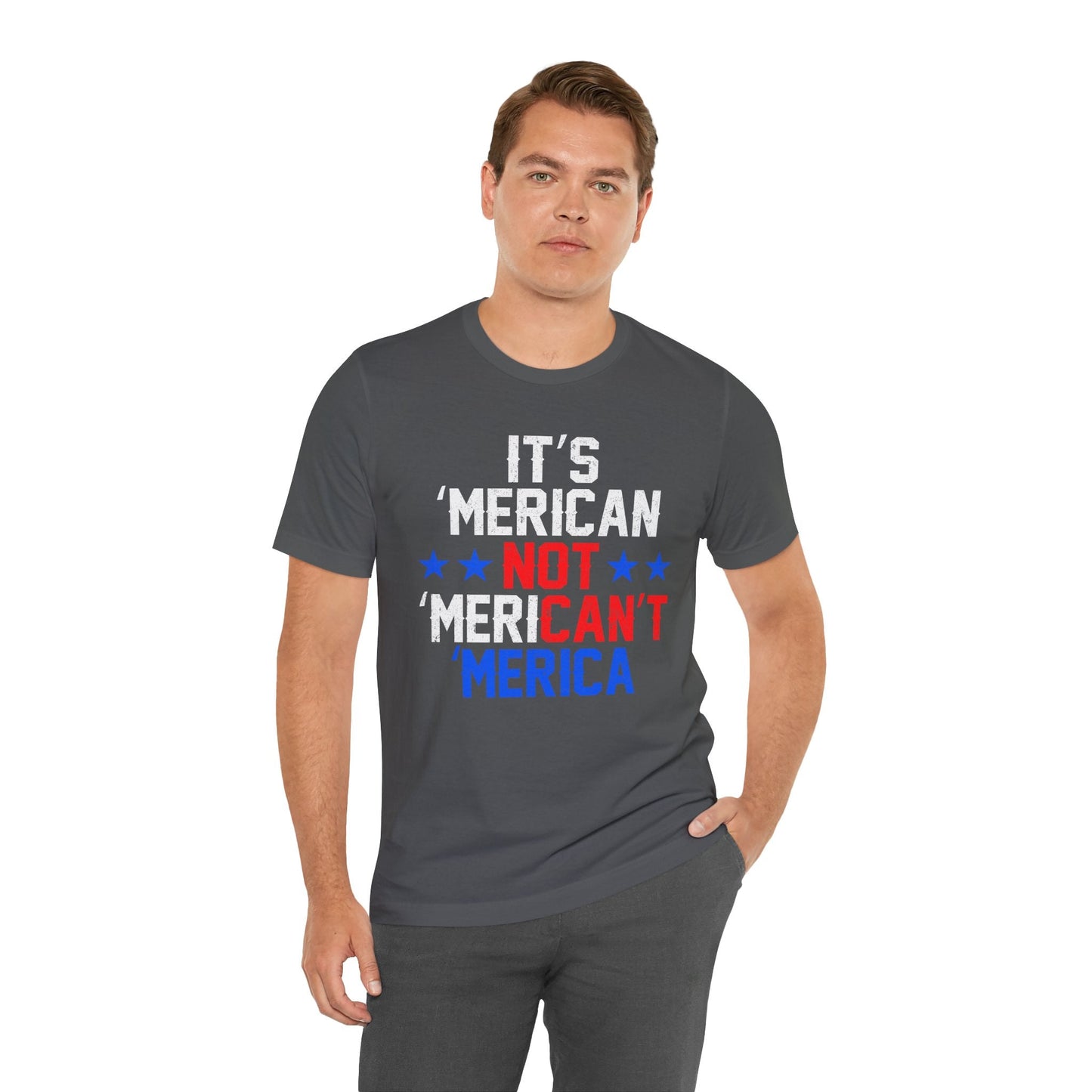 Patriotic USA Stars Graphic Unisex Cotton T-Shirt a5