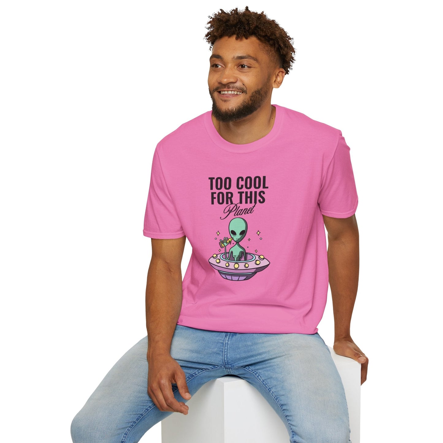 Alien UFO TShirt  Too Cool For This Planet Graphic Tee