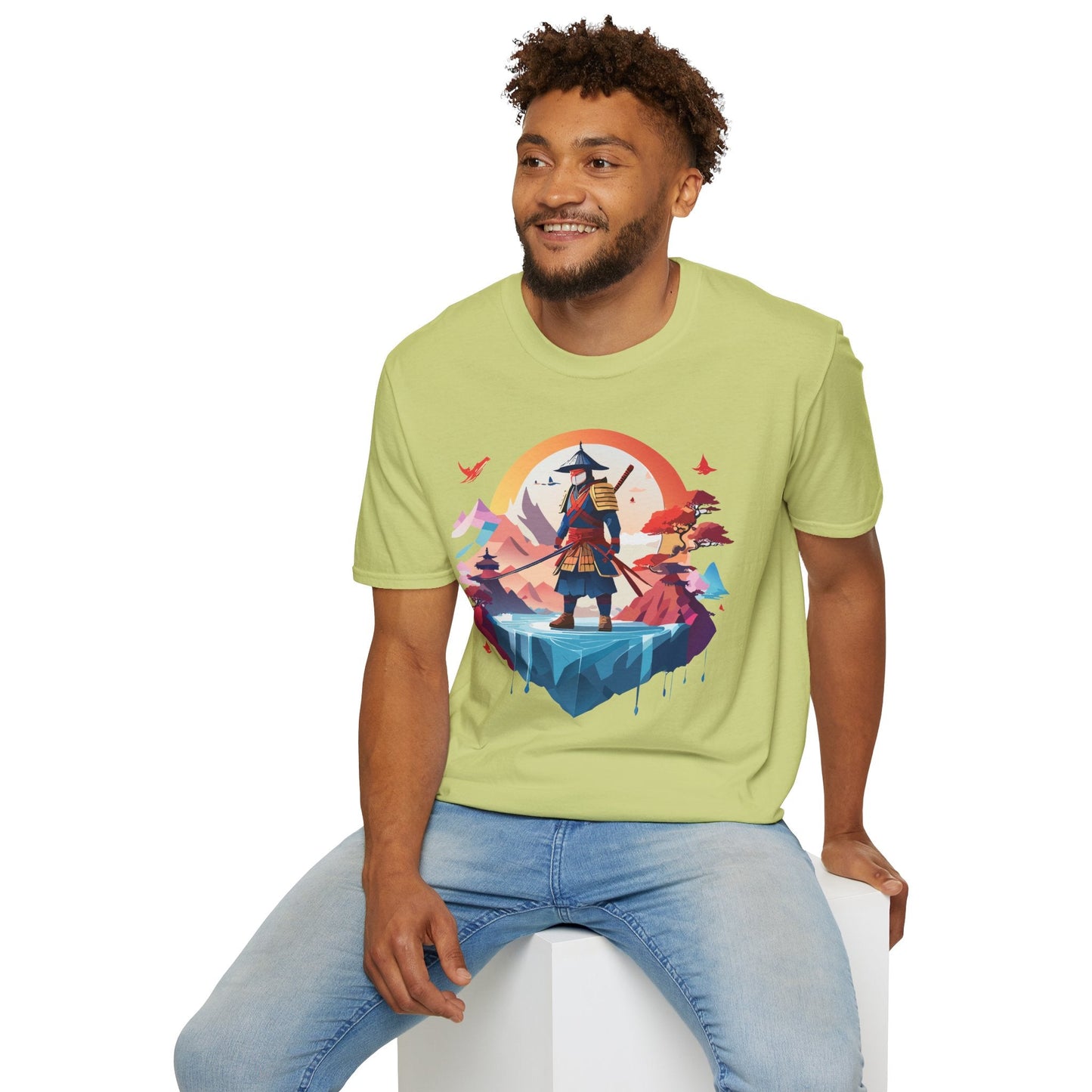 Samurai Shirt Unisex Softstyle Tee 100 Percent Ring Spun Cotton Short Sleeve T Shirt Comfort Fit