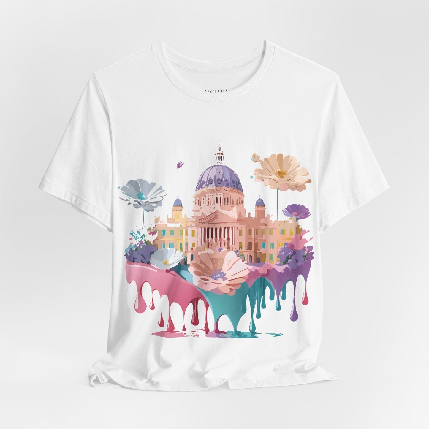 Madrid Tourist Shirt Unisex Graphic Tee With Vintage Adelpha Art Design Short Sleeve