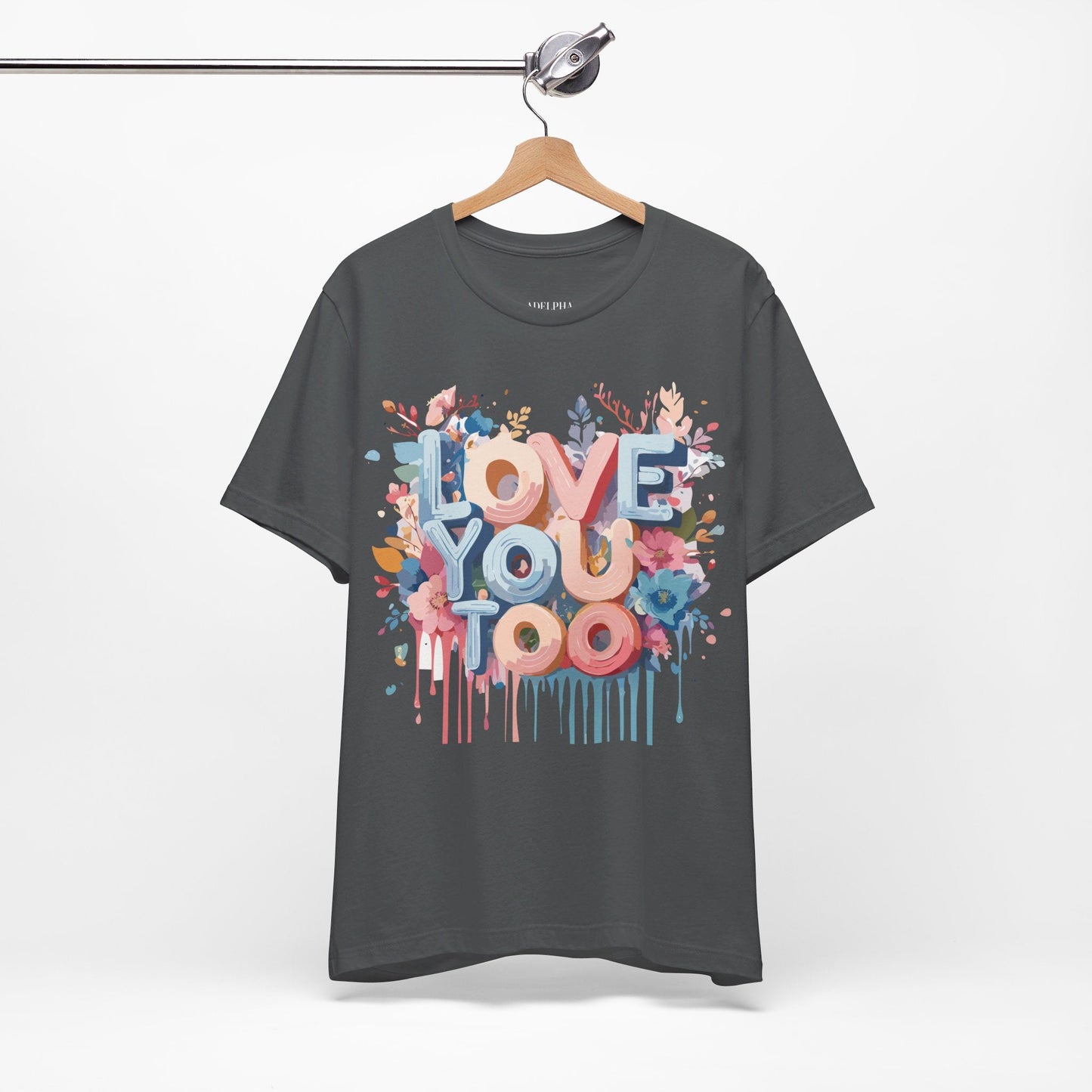 Valentine Graphic Tee Unisex Short Sleeve Art Design By Adelpha Vintage Inspired Tee