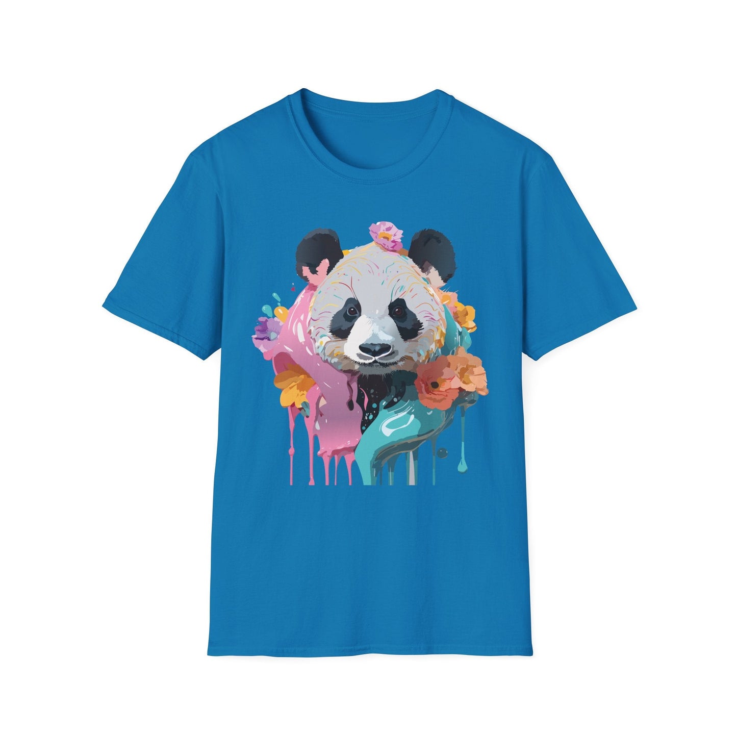 Gildan Softstyle Panda Shirt Unisex T Shirt With Panda Animal Design 100 Percent Cotton Tee