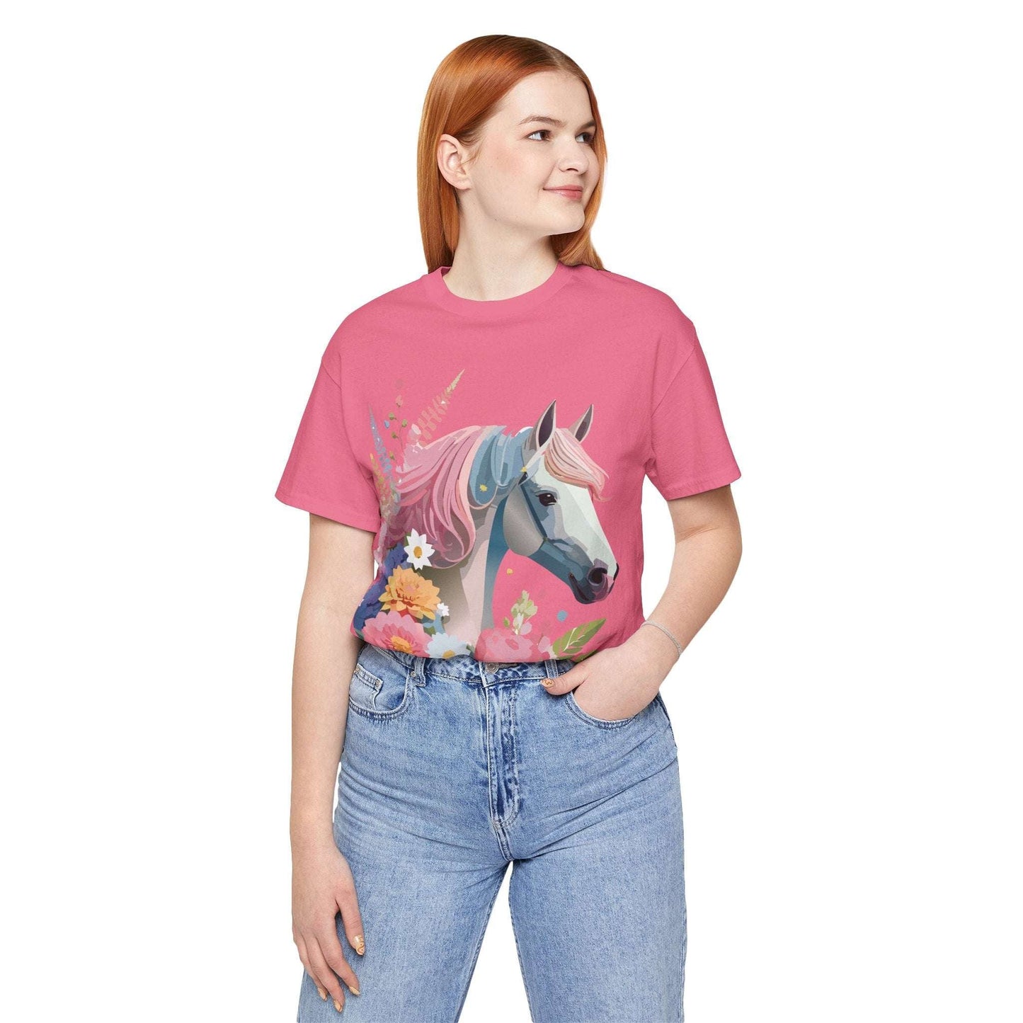 Horse Graphic Unisex 100 Cotton Vintage Animal Art T-Shirt 3