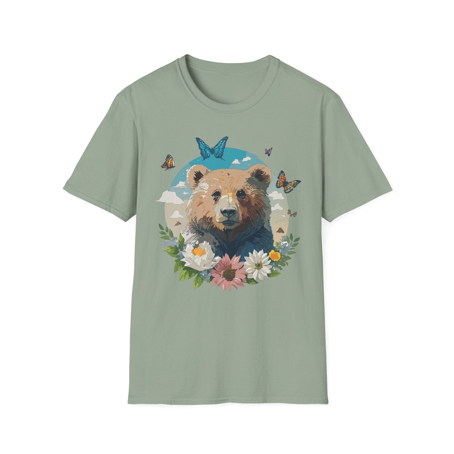 Bear Shirt Teddy Bear Tee Unisex Gildan Softstyle 100 Percent Ring Spun Cotton Tee