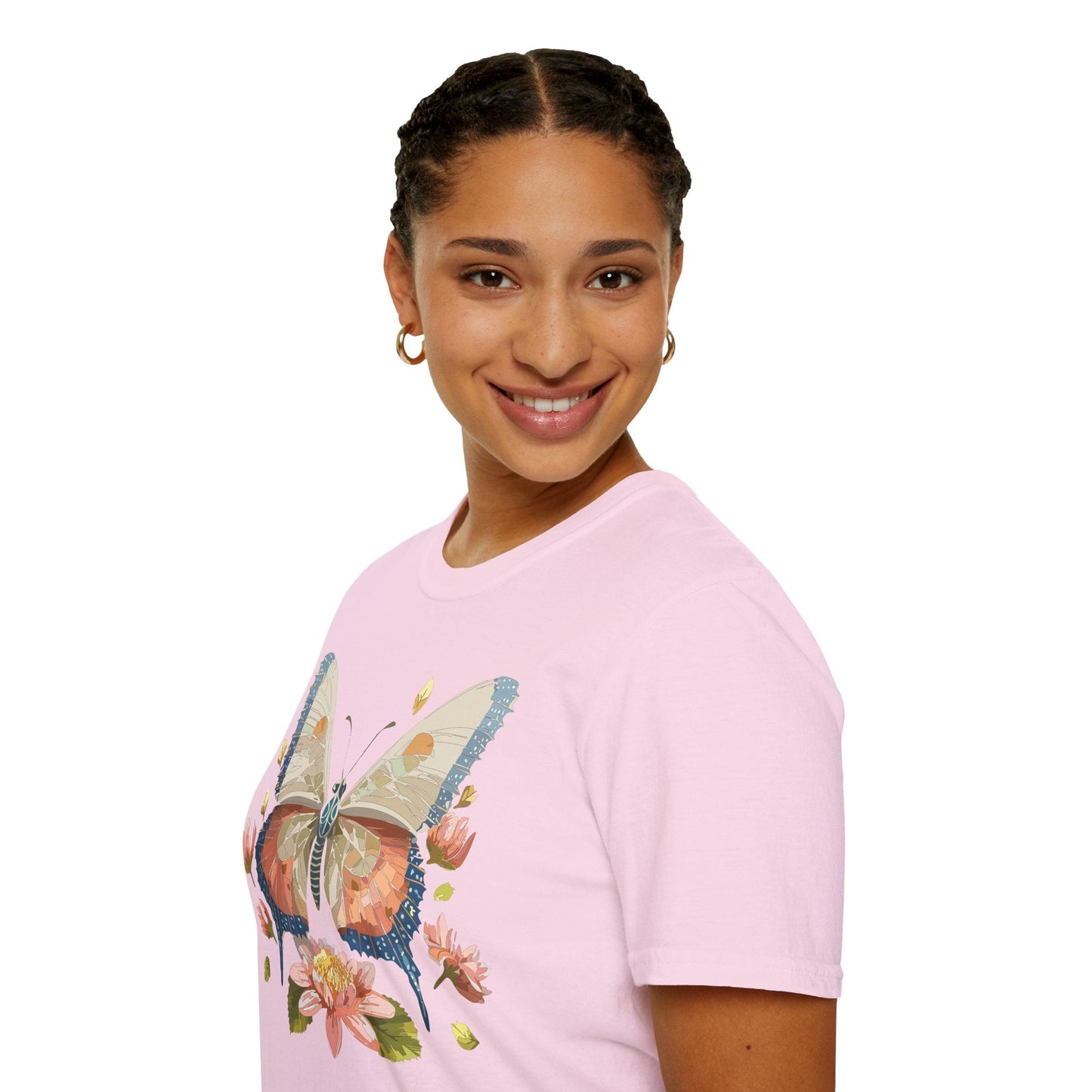 Butterfly Shirt Unisex Softstyle T Shirt Gildan 64000 100 Cotton Monarch Butterfly Gift