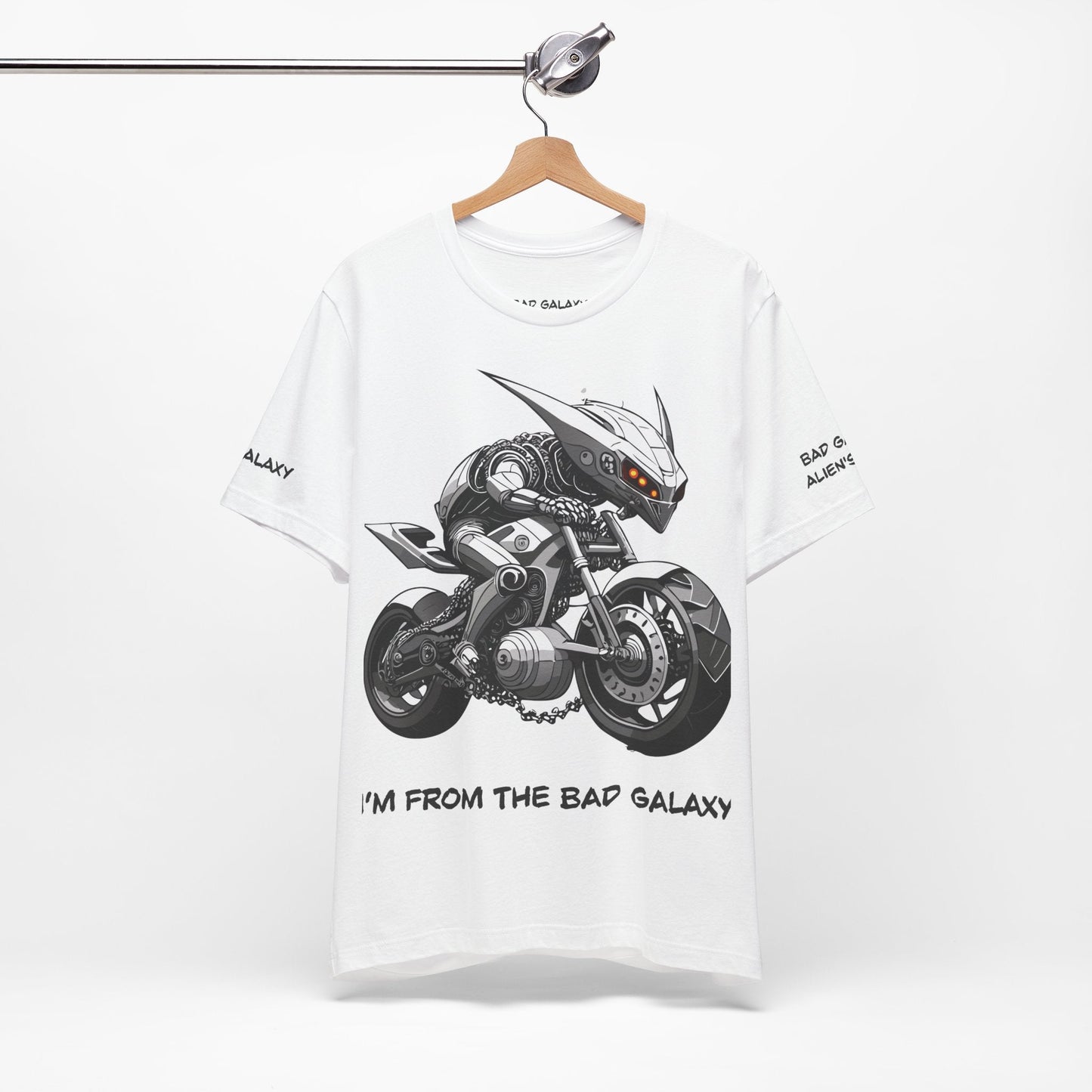Alien Tee Shirt From Bad Galaxy Made To Order 100 Percent Cotton Lightweight Tee Made In USA