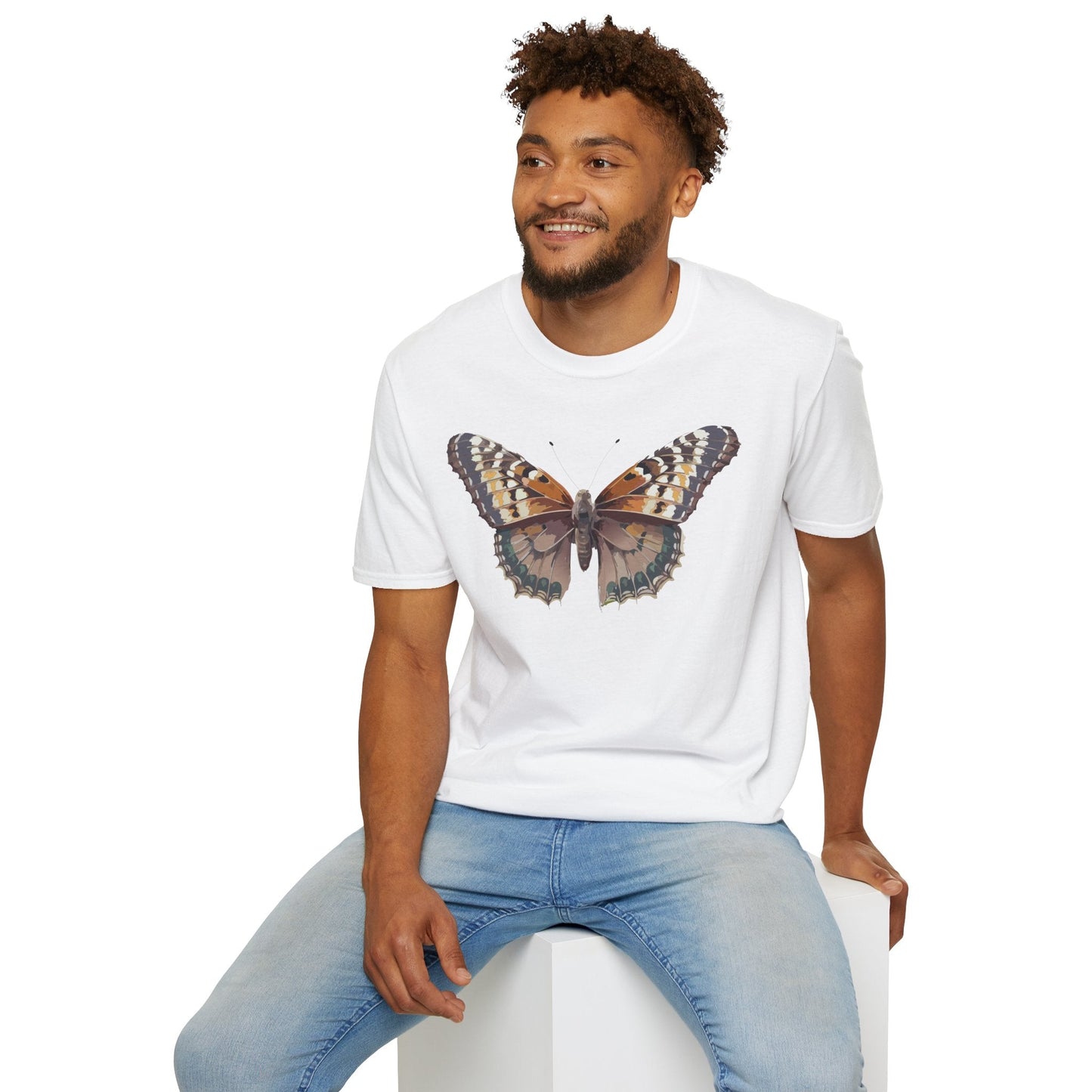 Monarch Butterfly Shirt Unisex T Shirt Design Gildan Softstyle 64000 100 Percent Ring Spun Cotton