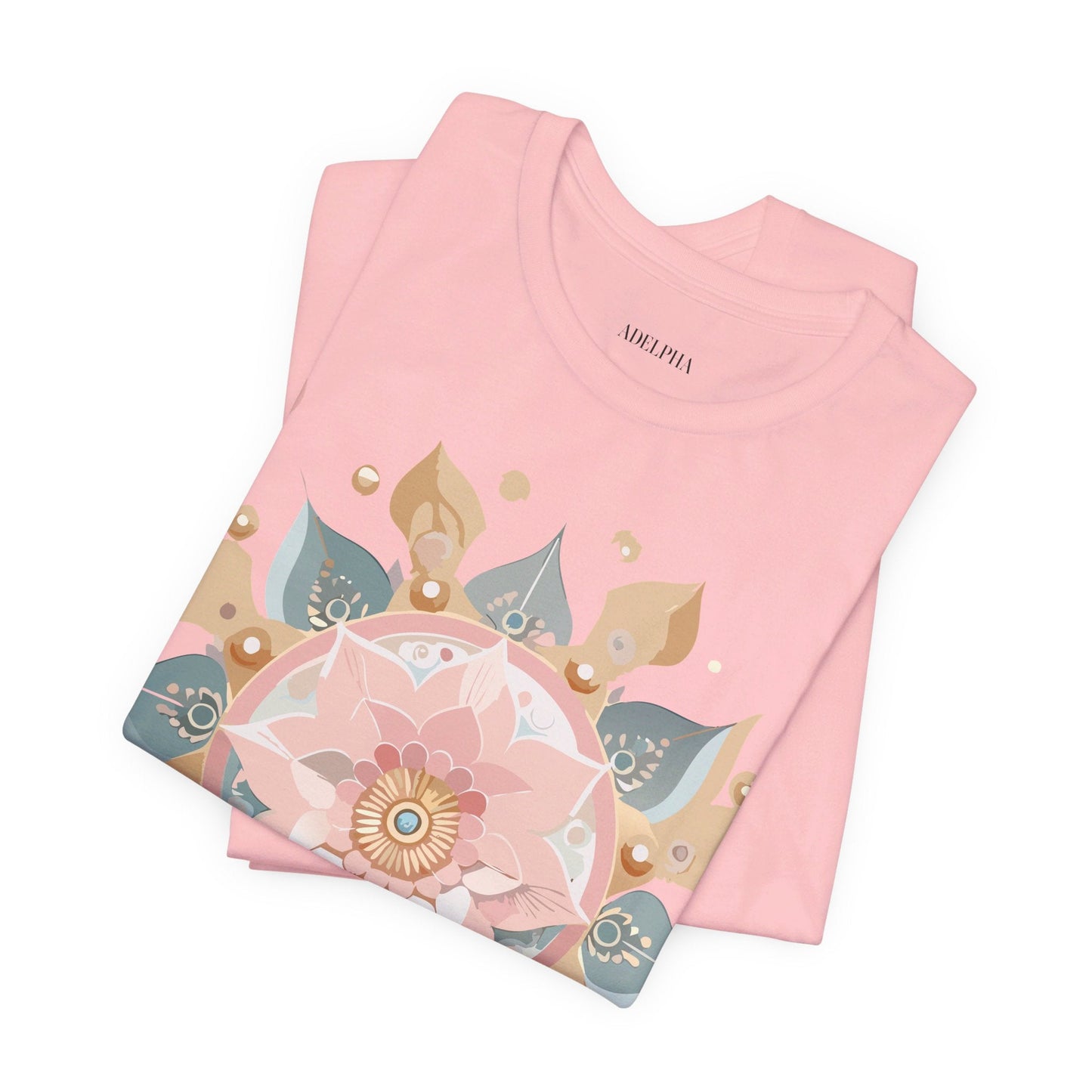 Mandala Shirt Unisex Graphic Tee By Adelpha With Vintage Inspired Artwork Short Sleeve Jersey