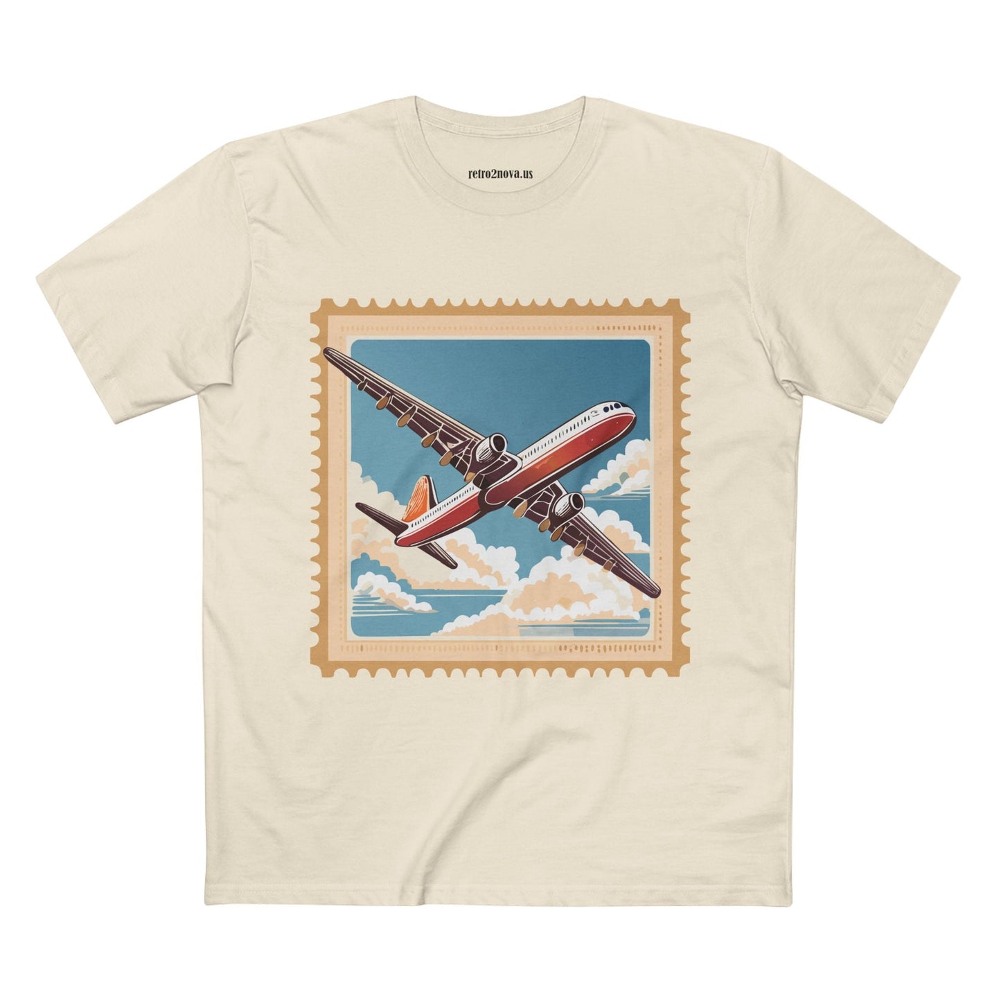 Postage Stamp Shirt Unisex Premium Cotton Tee With Original Art Design From Retro2Nova PS38
