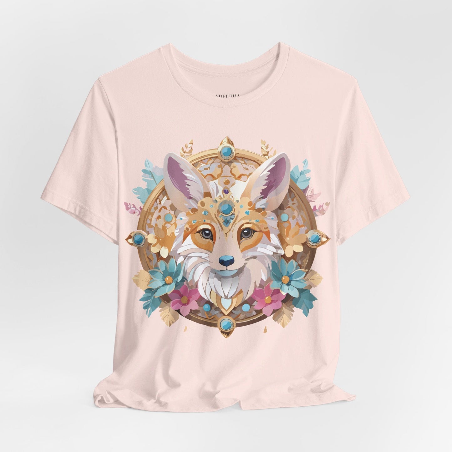 Adelpha Medallion Graphic Tee Unisex Short Sleeve Vintage Inspired Art Design Shirt