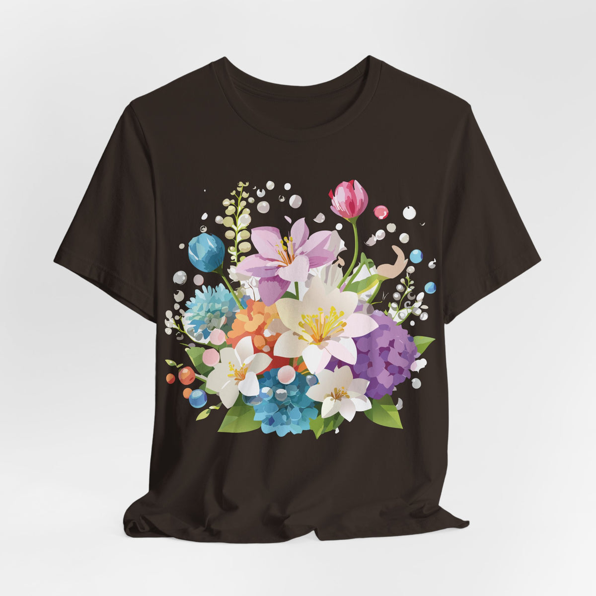 Floral Graphic Tee Shirt - Bella+Canvas Unisex 100 Cotton 3