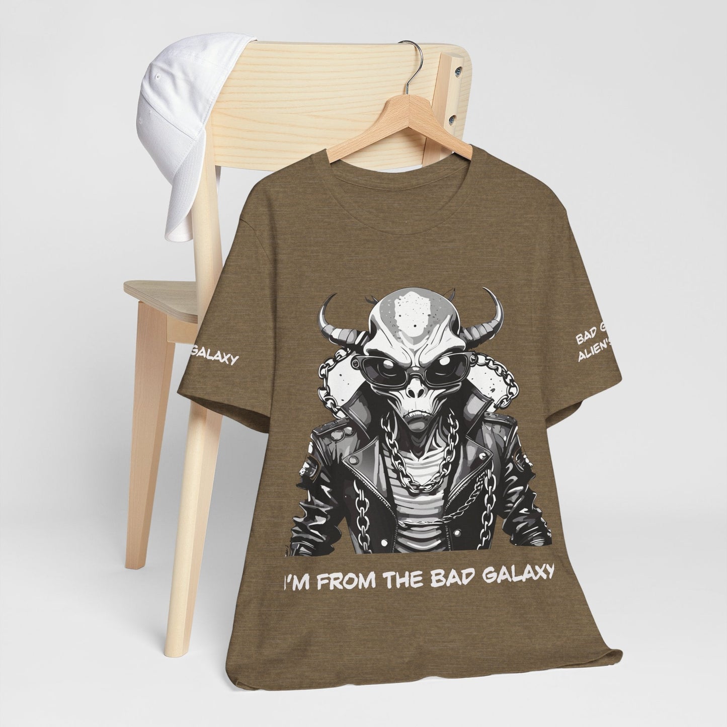 Alien Tee Shirt From Bad Galaxy 100 Cotton Made To Order With Eco Friendly Inks Free Shipping