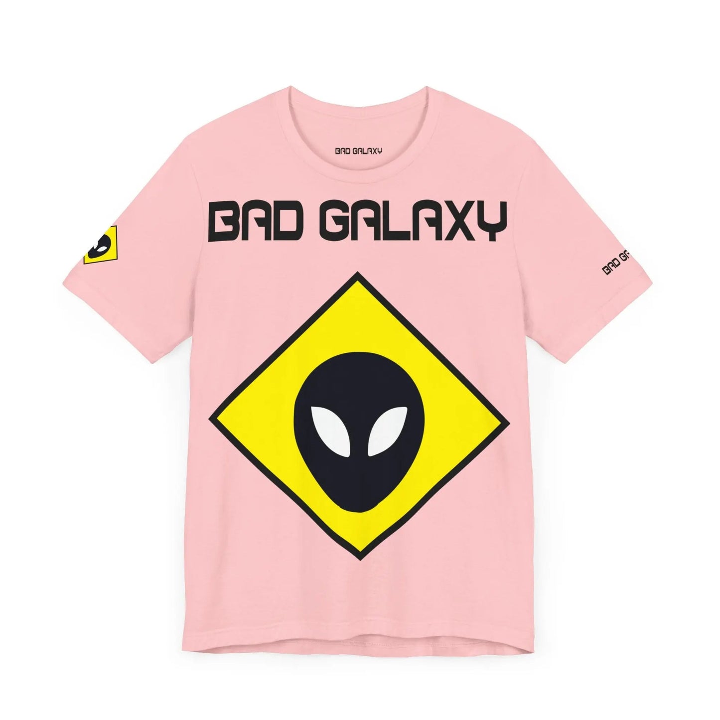 Bad Galaxy Tee Shirt With Alien 100 Percent Cotton Made In USA Eco Friendly Inks