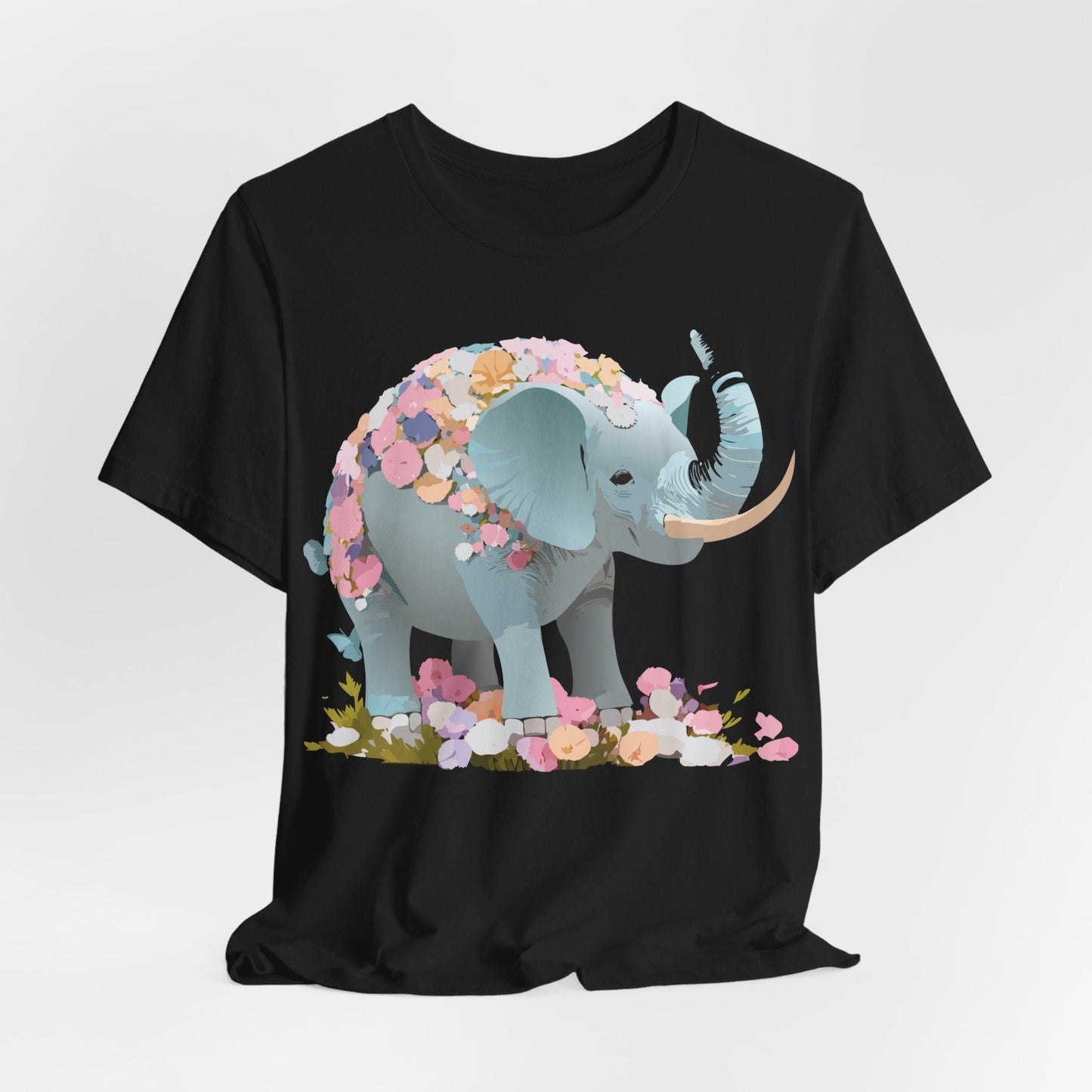 Elephant Graphic T Shirt Unisex Vintage Inspired Art Tee By Adelpha Short Sleeve