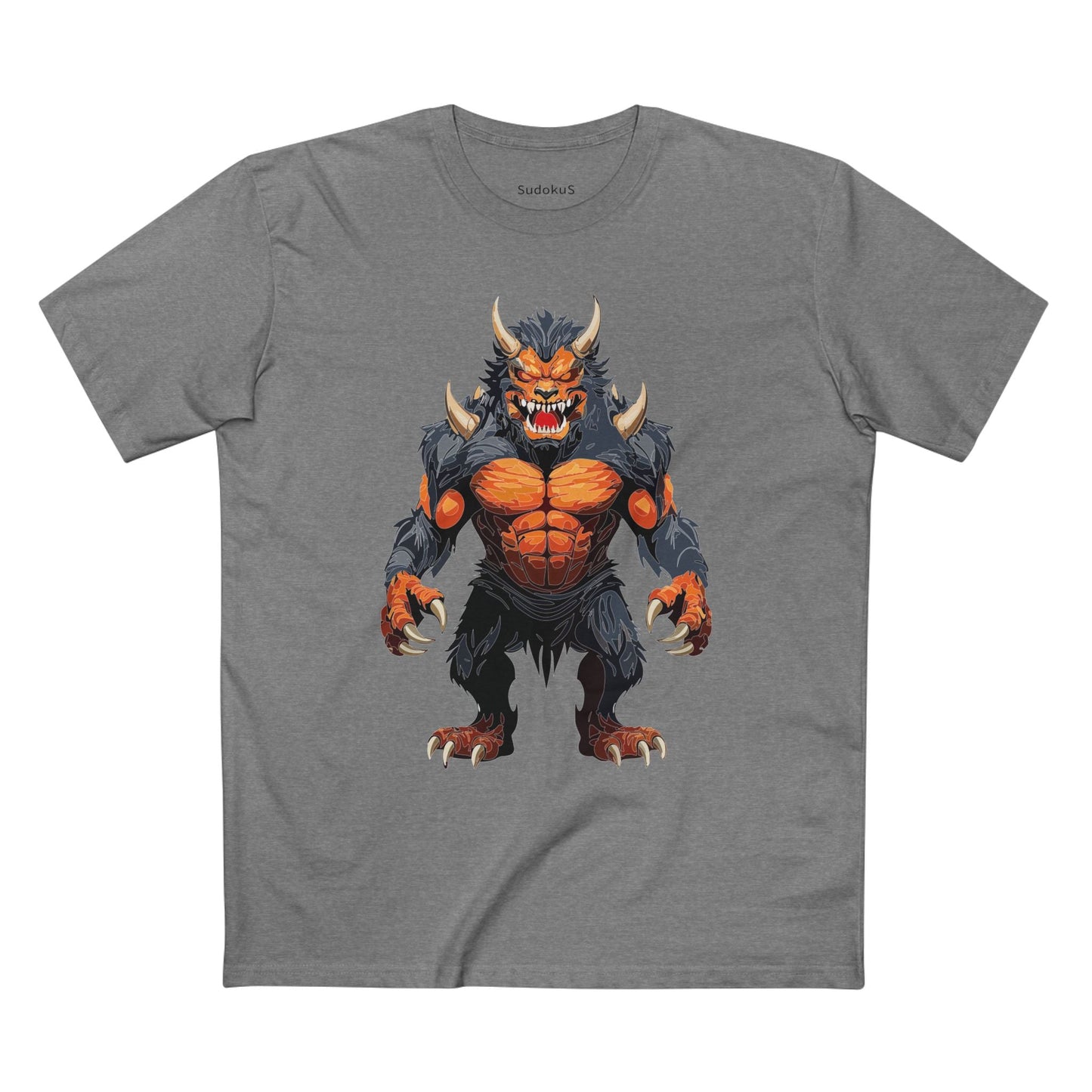 Cartoon Monsters Graphic Unisex 100 Cotton Staple Tee 7