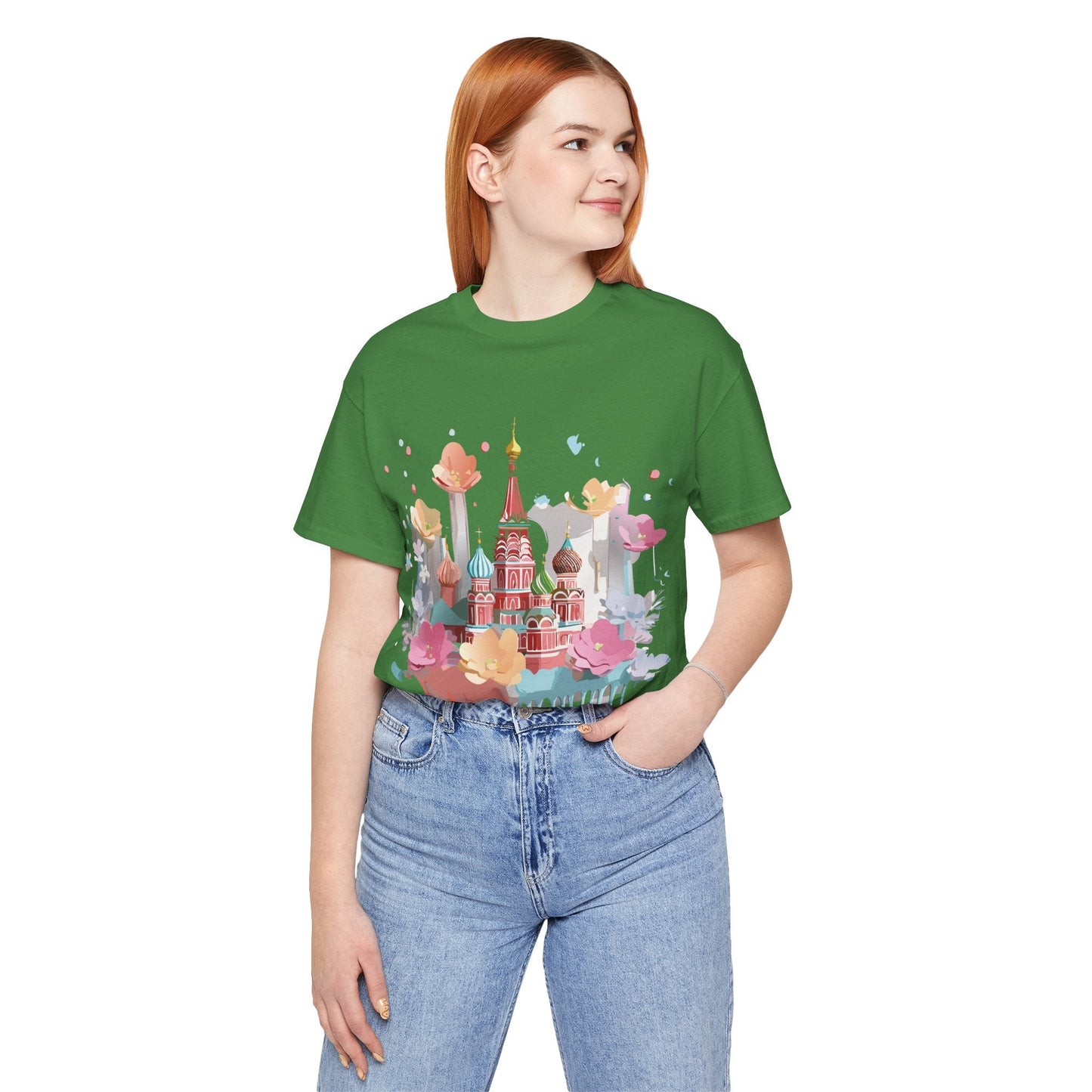 Adelpha Graphic Tee Unisex Jersey Short Sleeve Moscow City Tour Shirt Vintage Inspired Artwork